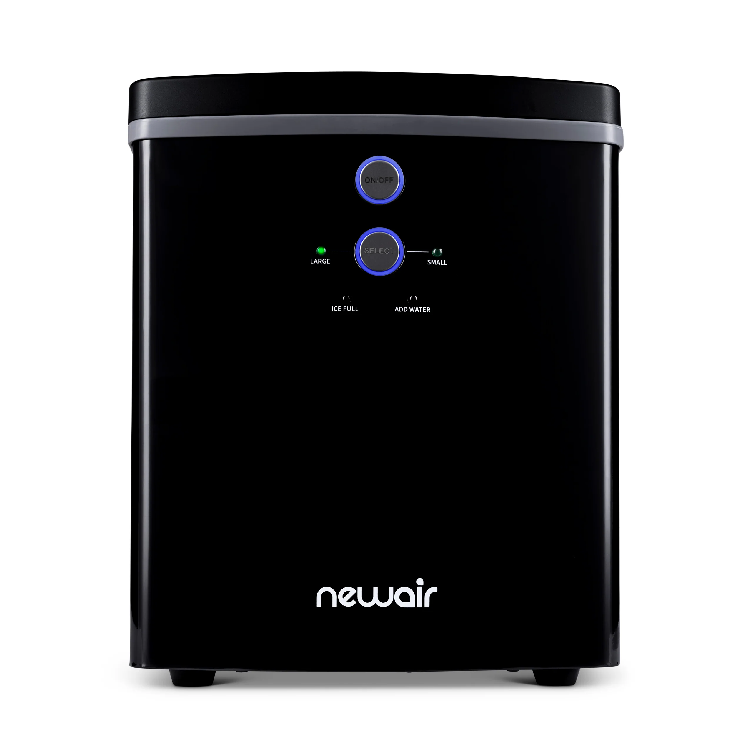 2025 Máquina de Hielo de Encimera Newair® – Cubos de Hielo en Forma de Bala, Negro