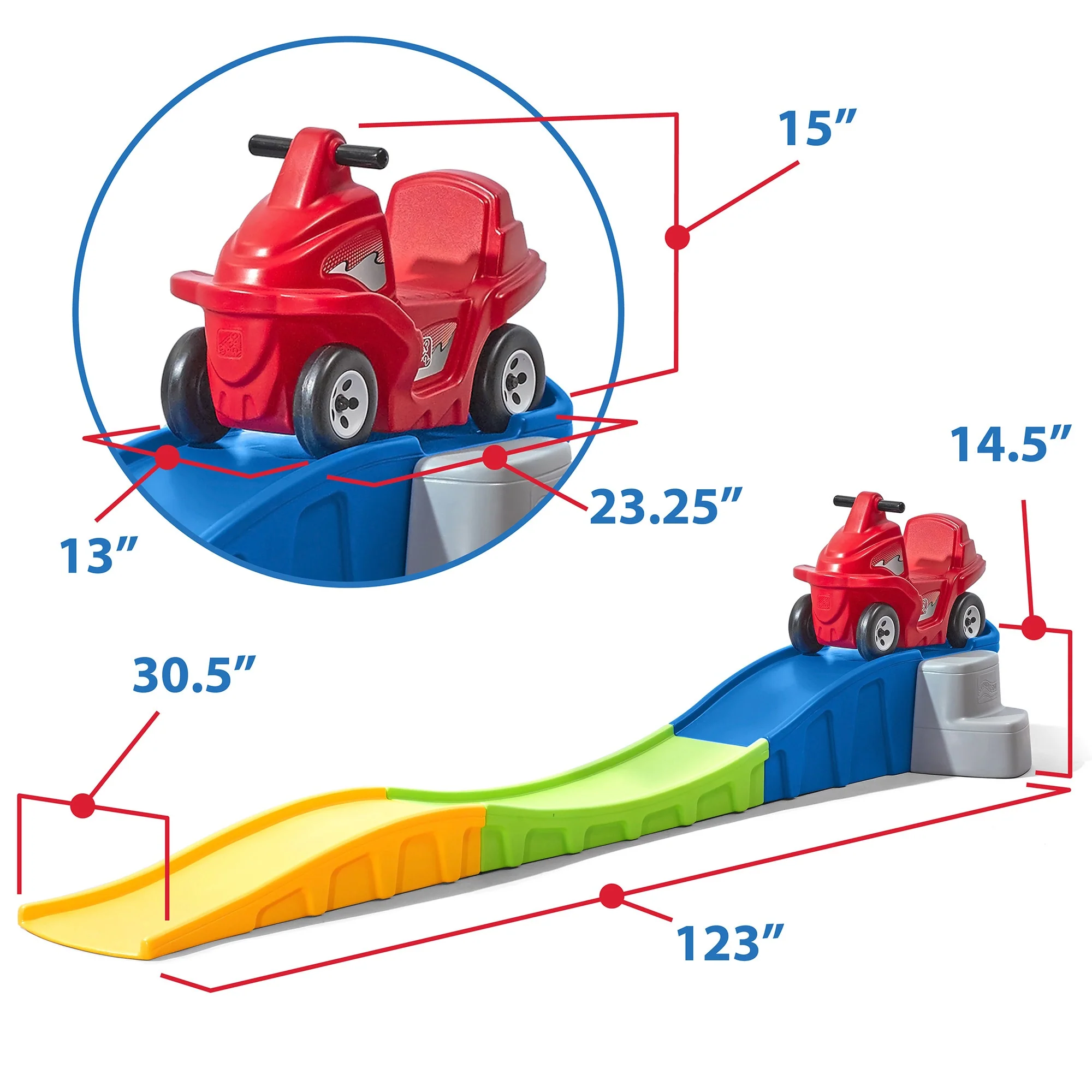 Montaña Rusa Up & Down™ Edición de Aniversario con Carrito Estilo ATV