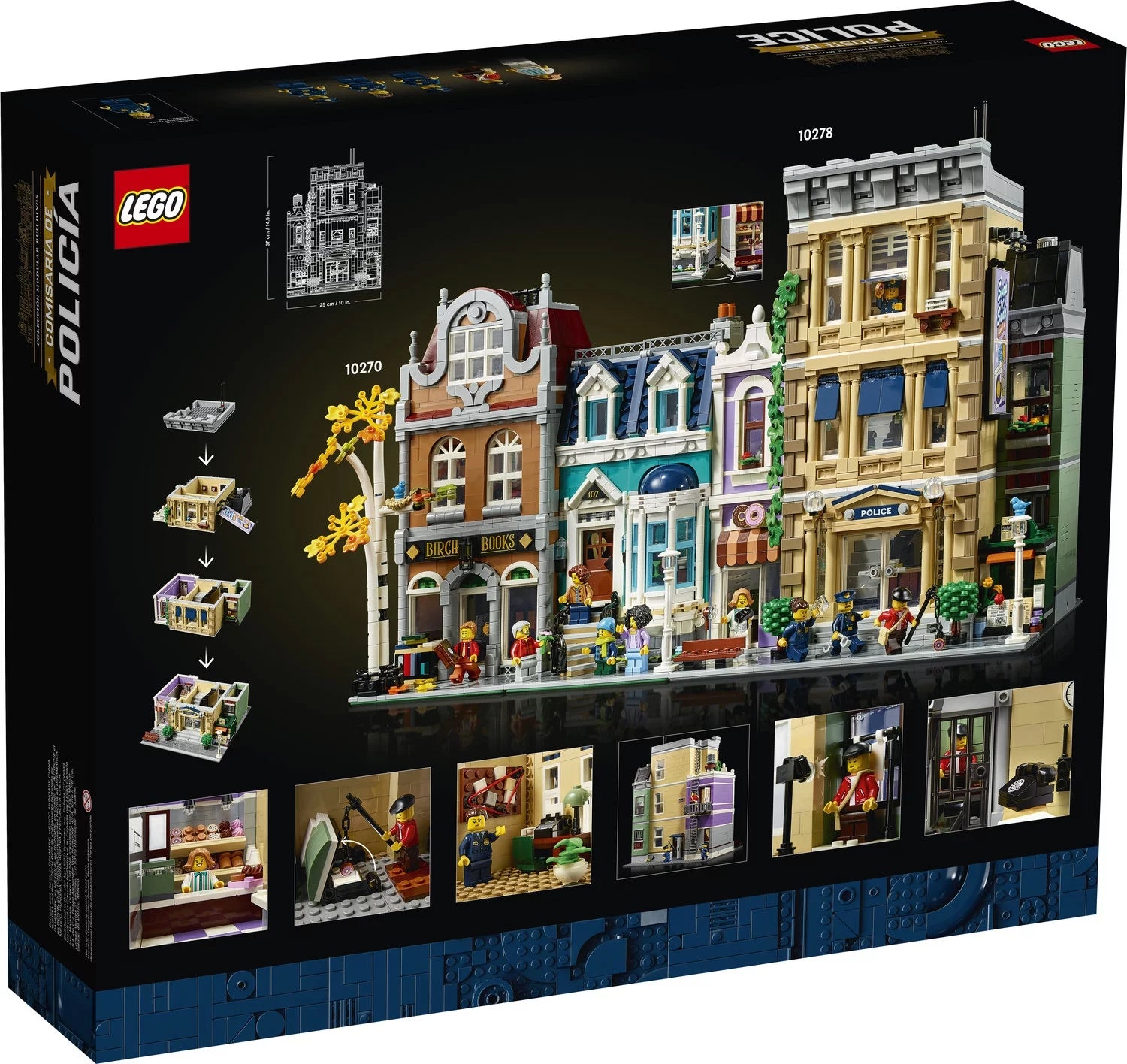 LEGO Icons Estación de Policía 10278 – Gran Set de Construcción, Kits Coleccionables para Adultos, Colección Edificios Modulares