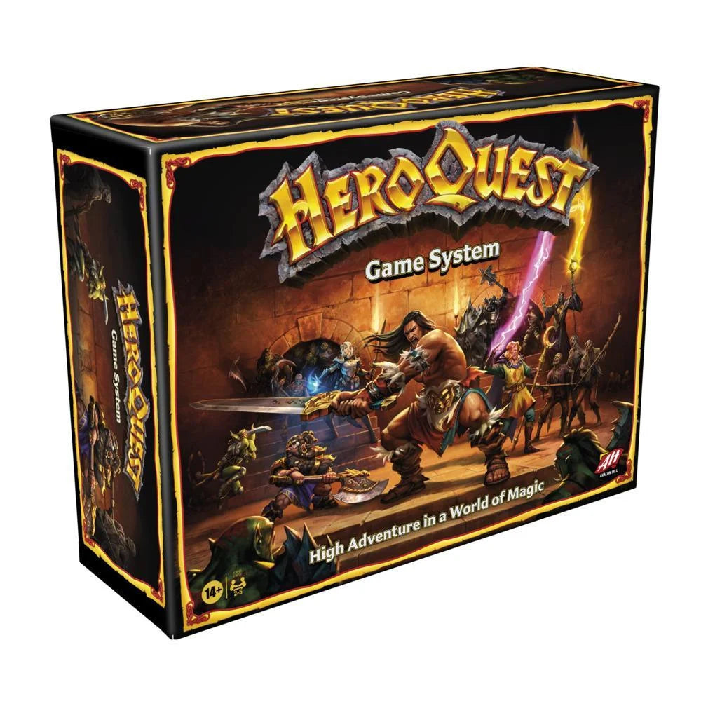 Avalon Hill HeroQuest Juego de Mesa, Aventura Fantástica de Mazmorras con Miniaturas, para 2-5 Jugadores, Edades 14 en adelante