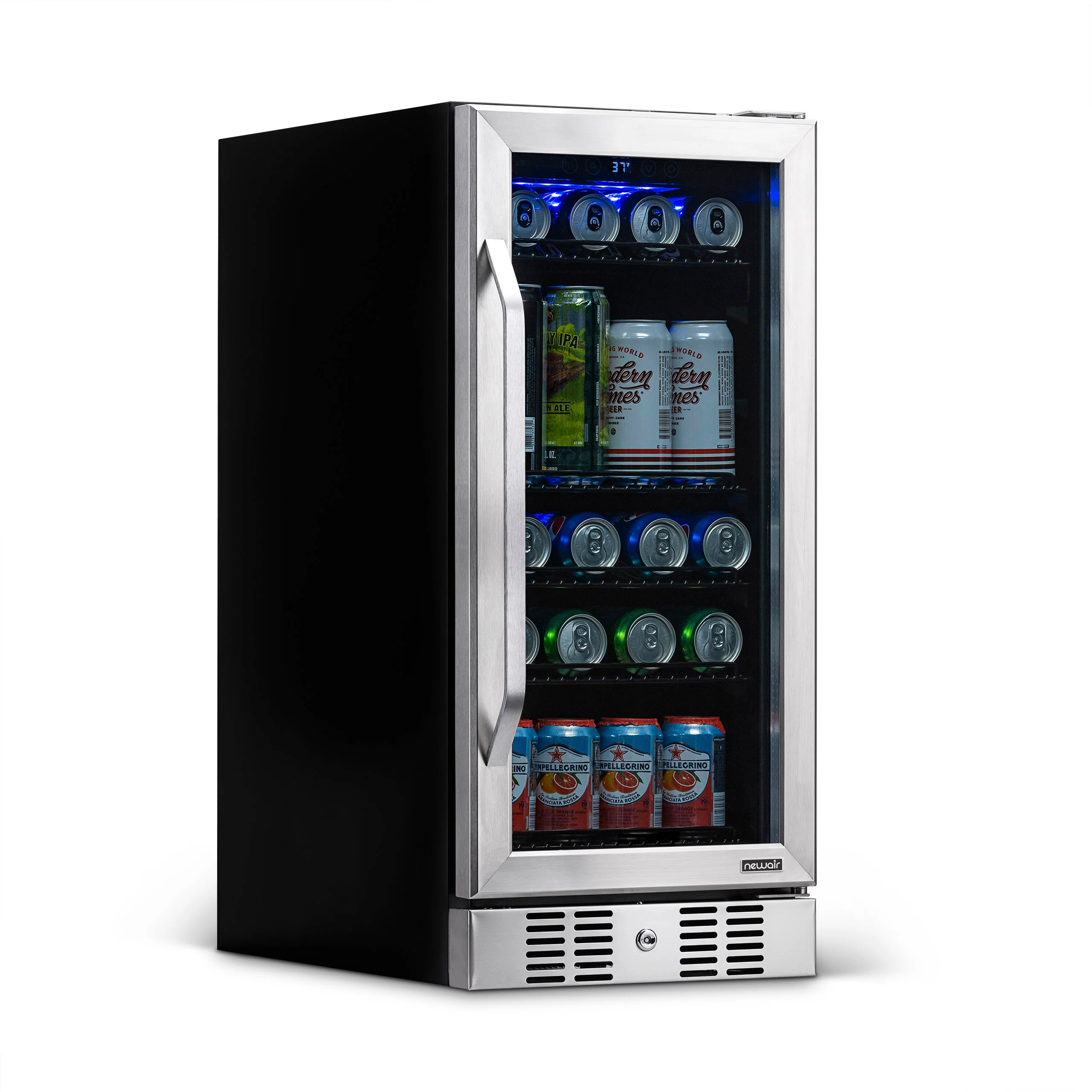 2025 Newair® Refrigerador de Bebidas Empotrable de Acero Inoxidable - 96 Latas - 15”