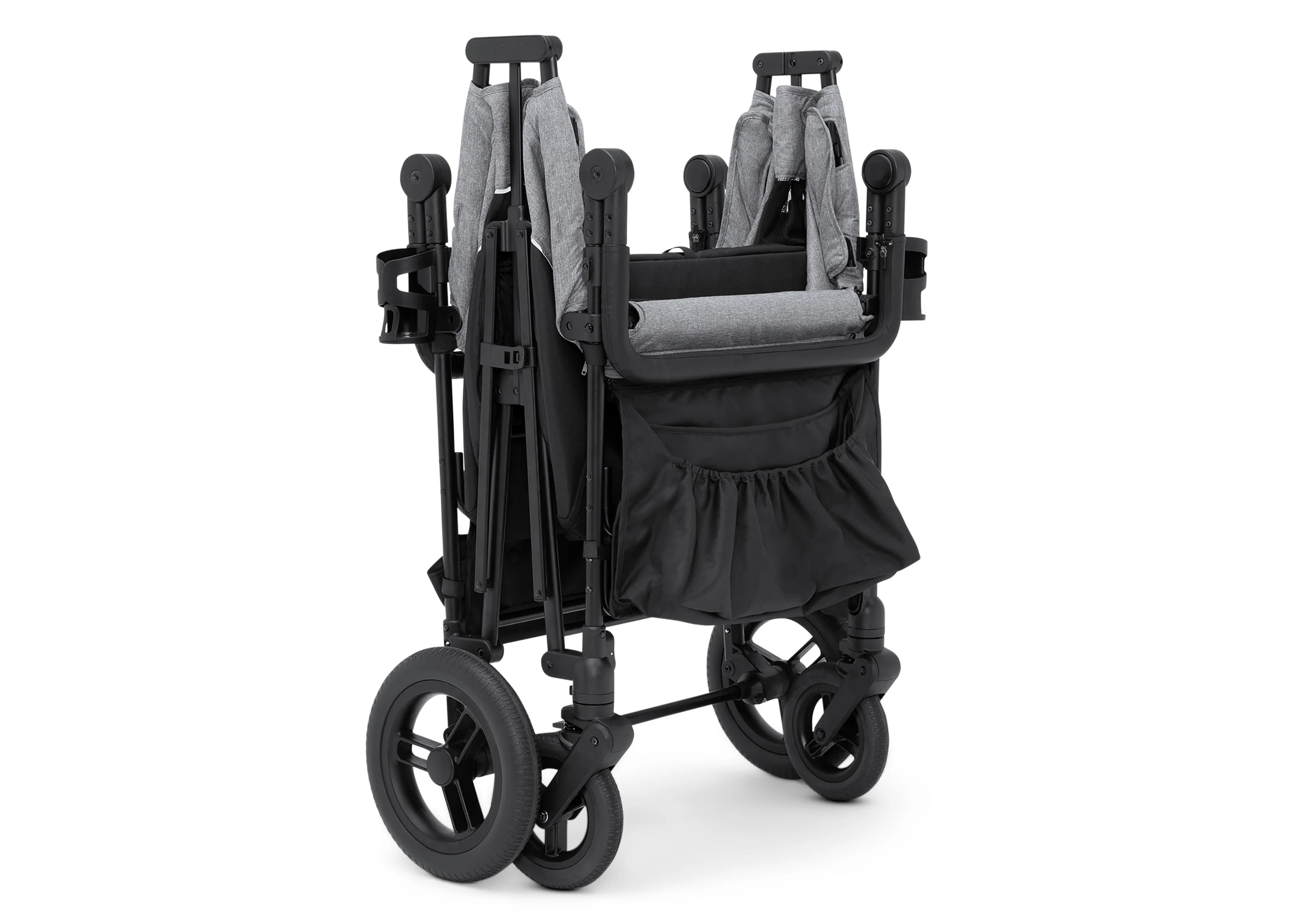 Carrito-Paseador Jeep Wrangler Deluxe para 4 Niños – Capota Desmontable, Bolsa Térmica, Asientos Modulares, Almacenamiento XXL, Ruedas Antipinchazos, Manillares Ajustables