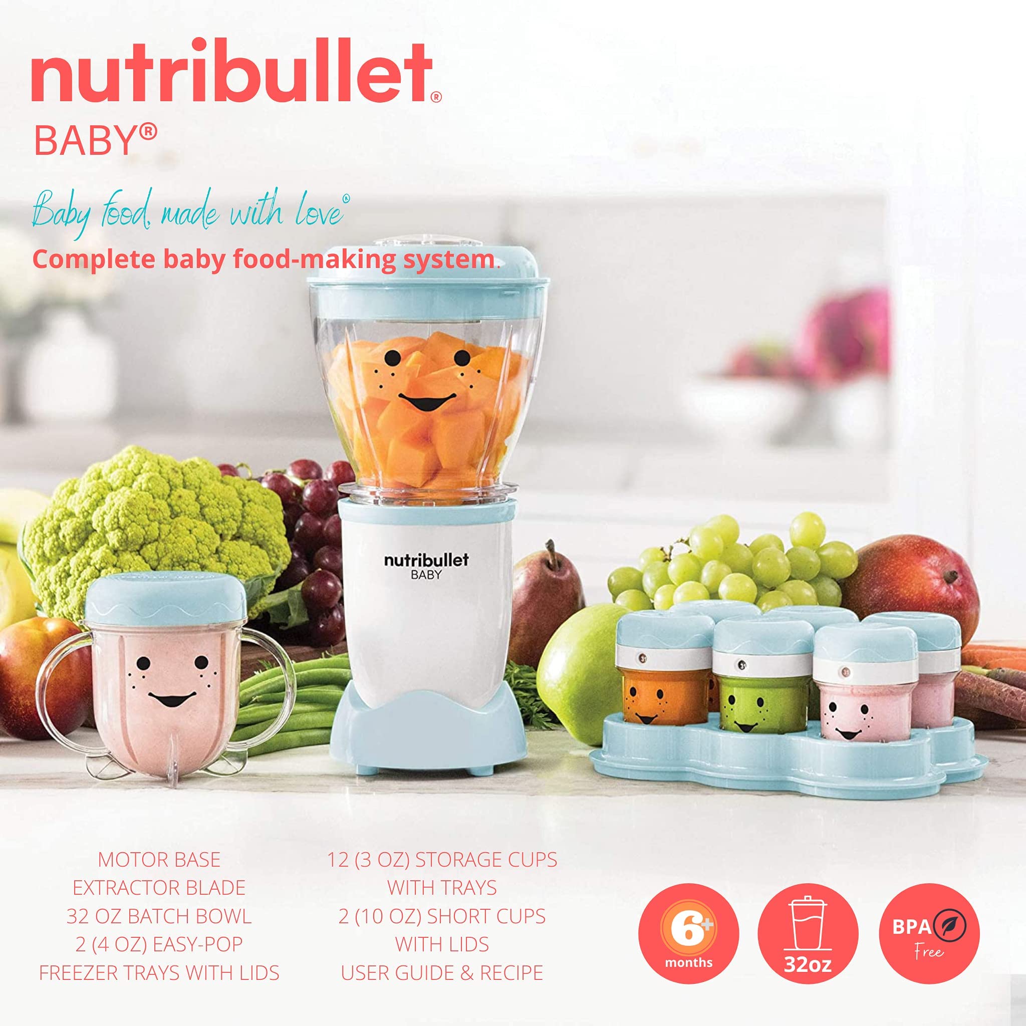 2025 Sistema de alimentación completo Nutribullet Baby