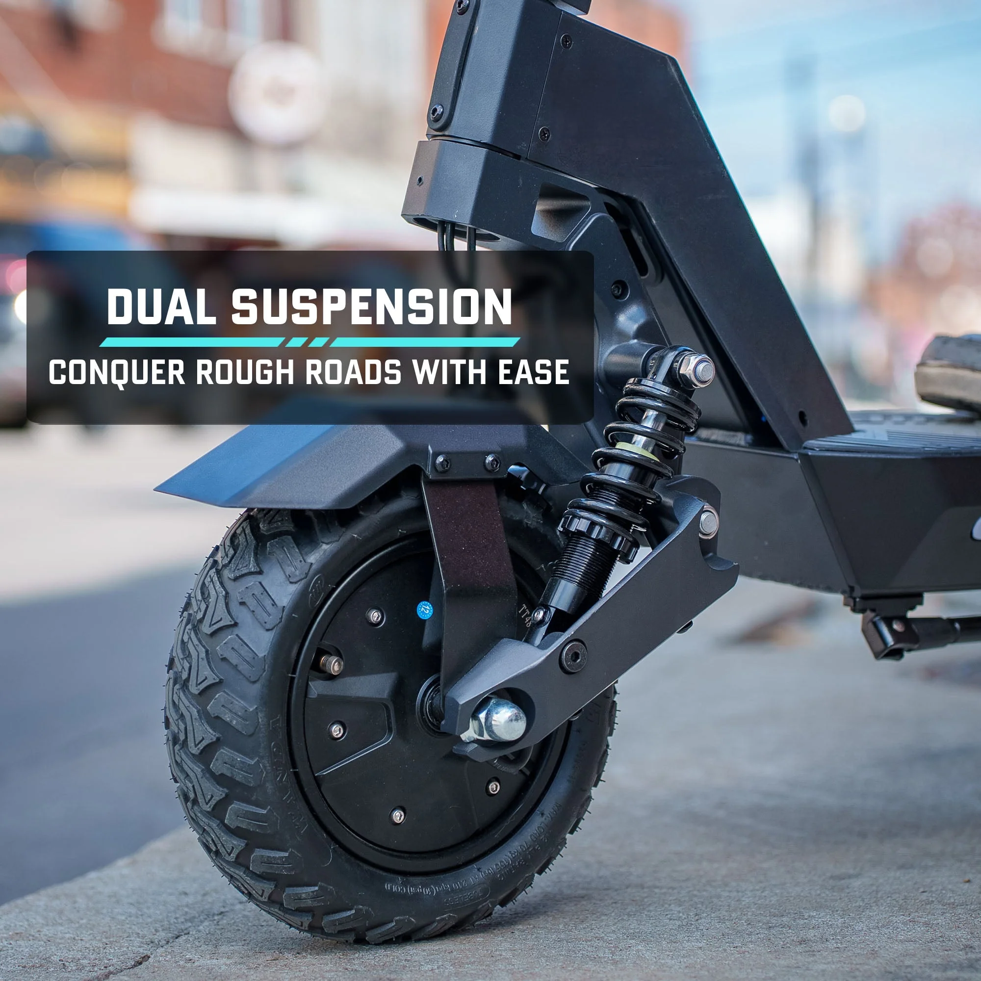 2025 GOTRAX GX1 Patinete Eléctrico de Doble Motor – Patinete Todo Terreno de Alto Rendimiento para Adultos, Velocidad Máxima 64 km/h