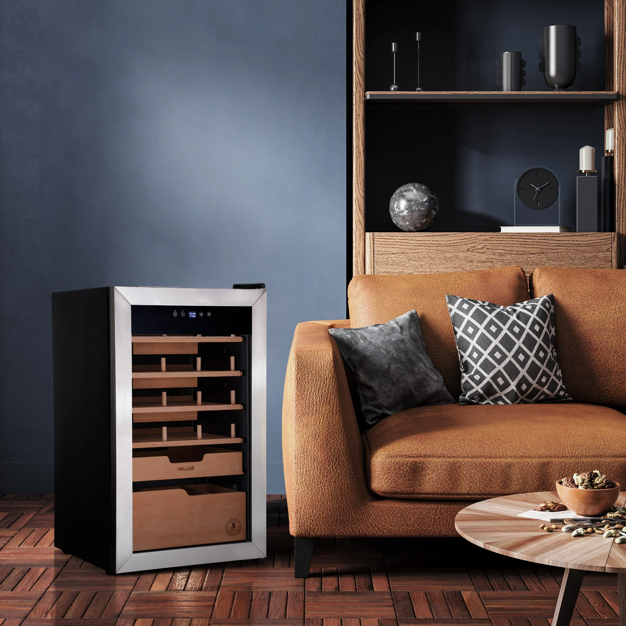 2025 Humidificador eléctrico para puros Newair® x Boveda – Capacidad para 500 puros