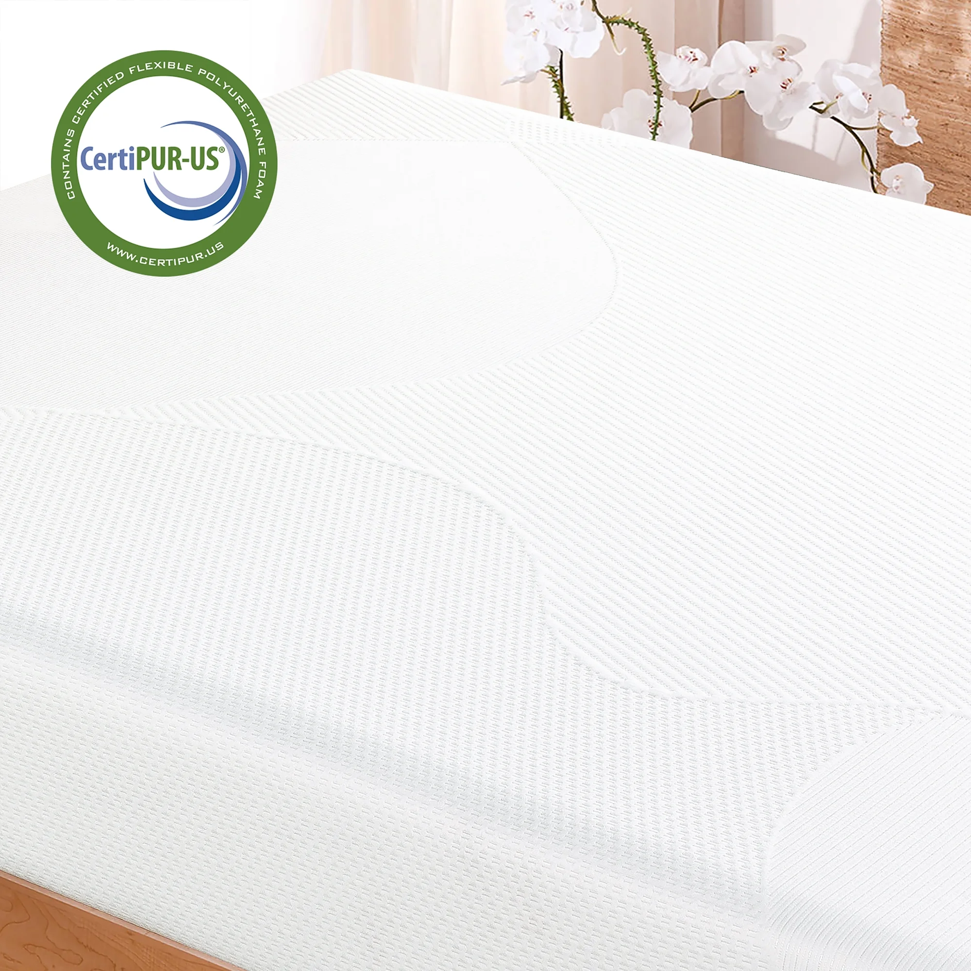 Colchón de Espuma Viscoelástica Spa Sensations de Zinus, 20 cm de Confort – Tamaño Queen