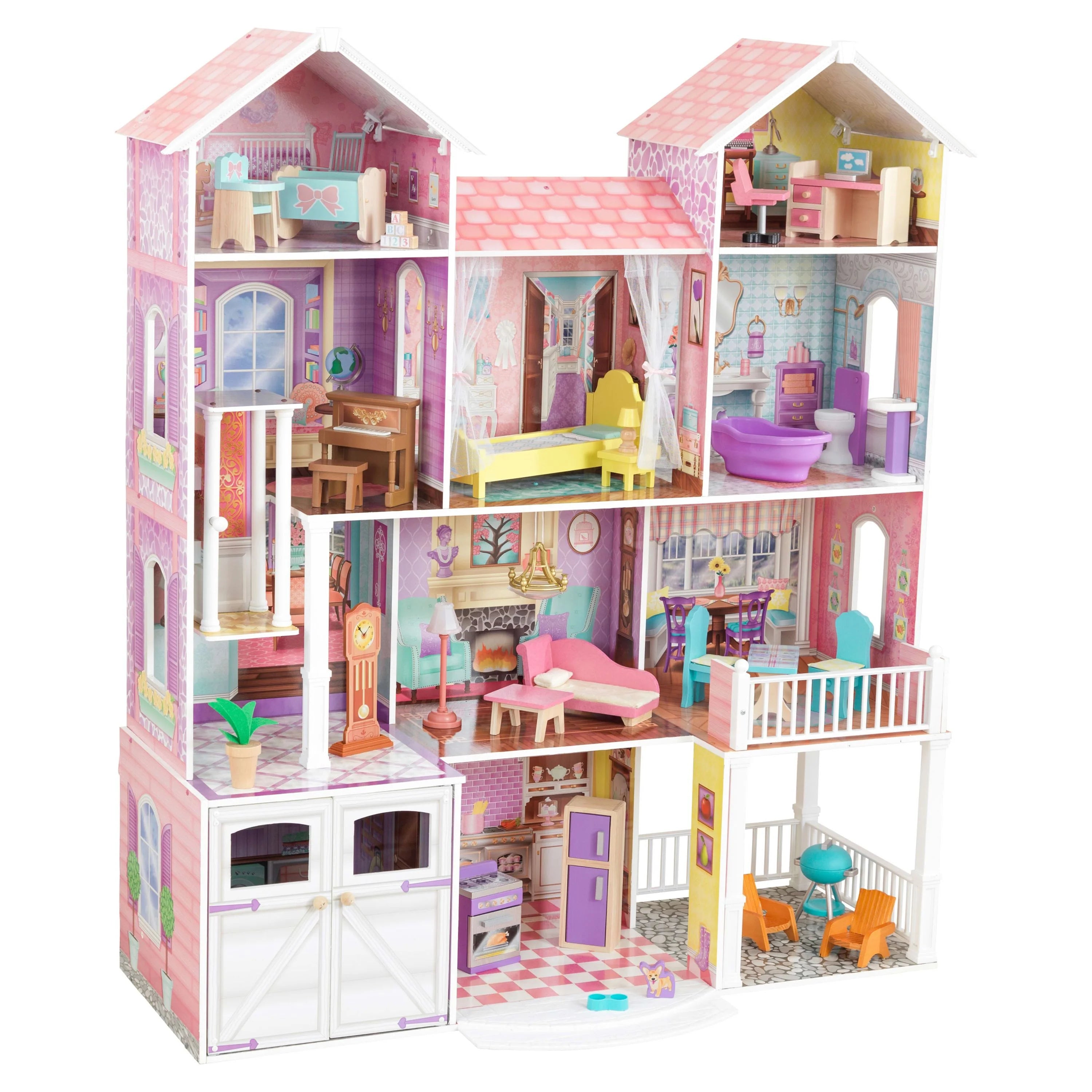 Casa de Muñecas KidKraft Country Estate de Madera con 31 Accesorios