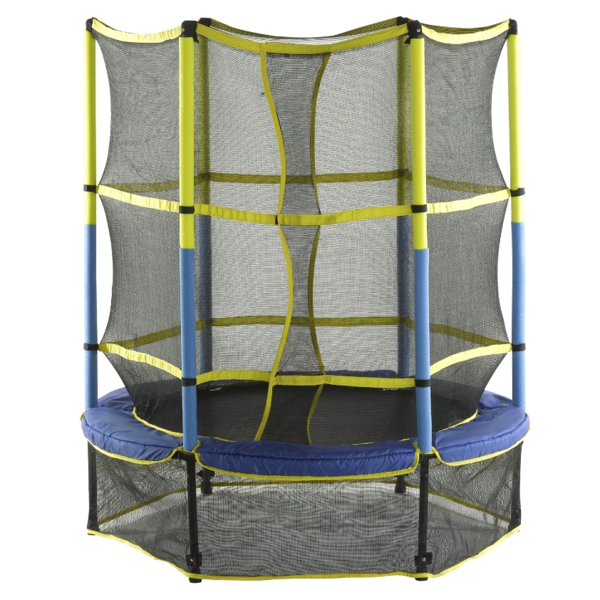 Machrus Upper Bounce Trampolín Infantil de 55″ con Red de Seguridad – Fácil de Ensamblar