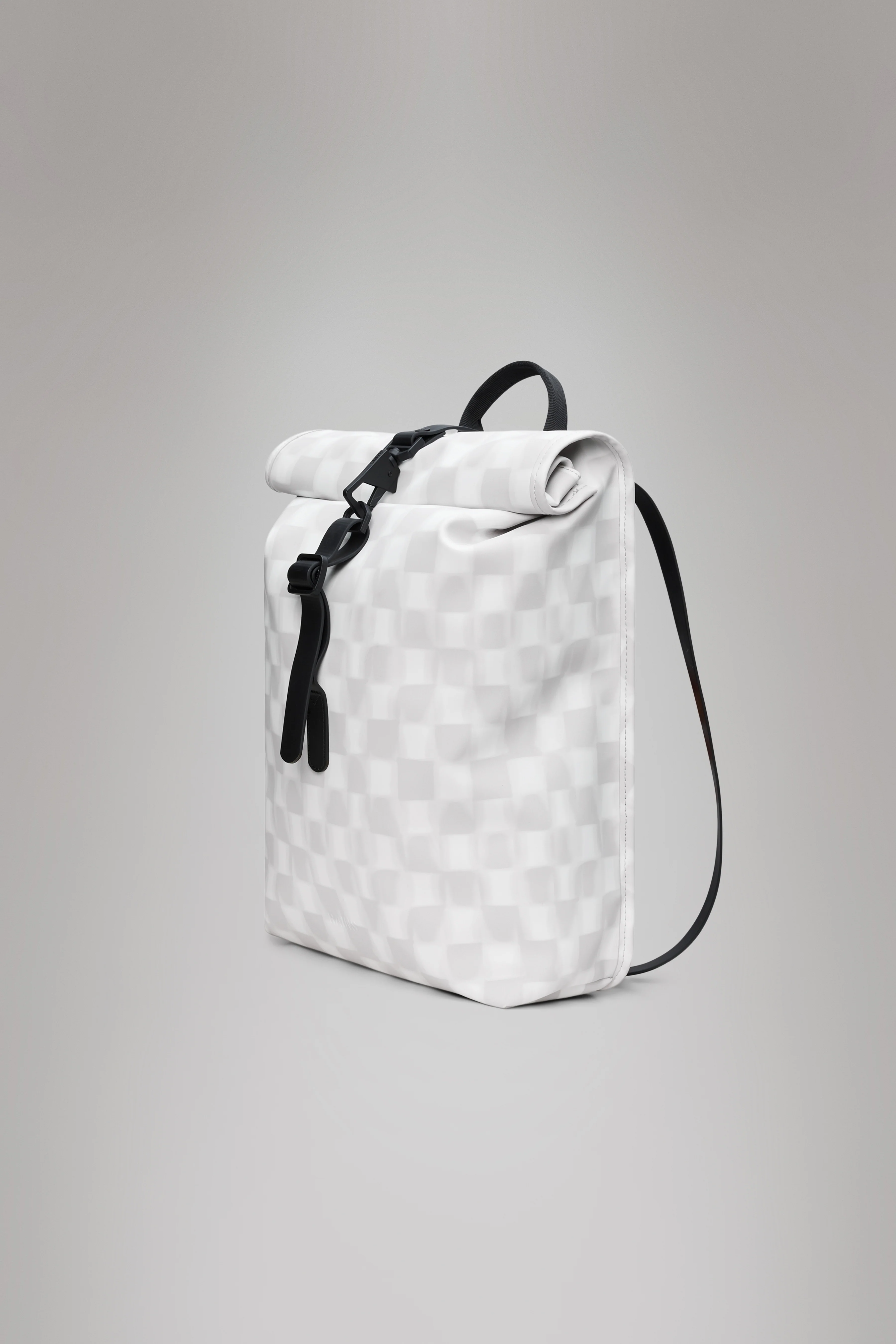 2025 Rolltop Rucksack Mini – Mochila Urbana Compacta e Impermeable con Cierre de Mosquetón – Tejido PU – Ideal para Desplazamientos Diarios