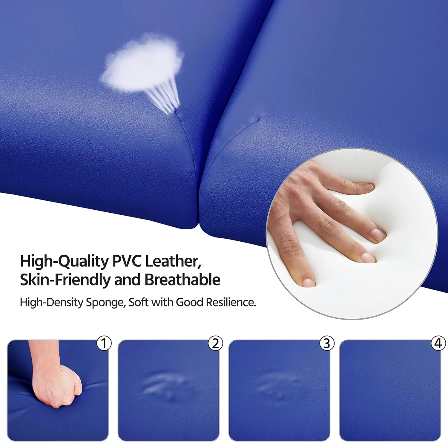 Mesa de Masajes Yaheetech – Mesa Plegable Portátil para Tratamientos, Pestañas, Spa – Mesa de Masaje Ajustable en 2 Secciones con Bolsa No Tejida, 24 pulgadas, Negra