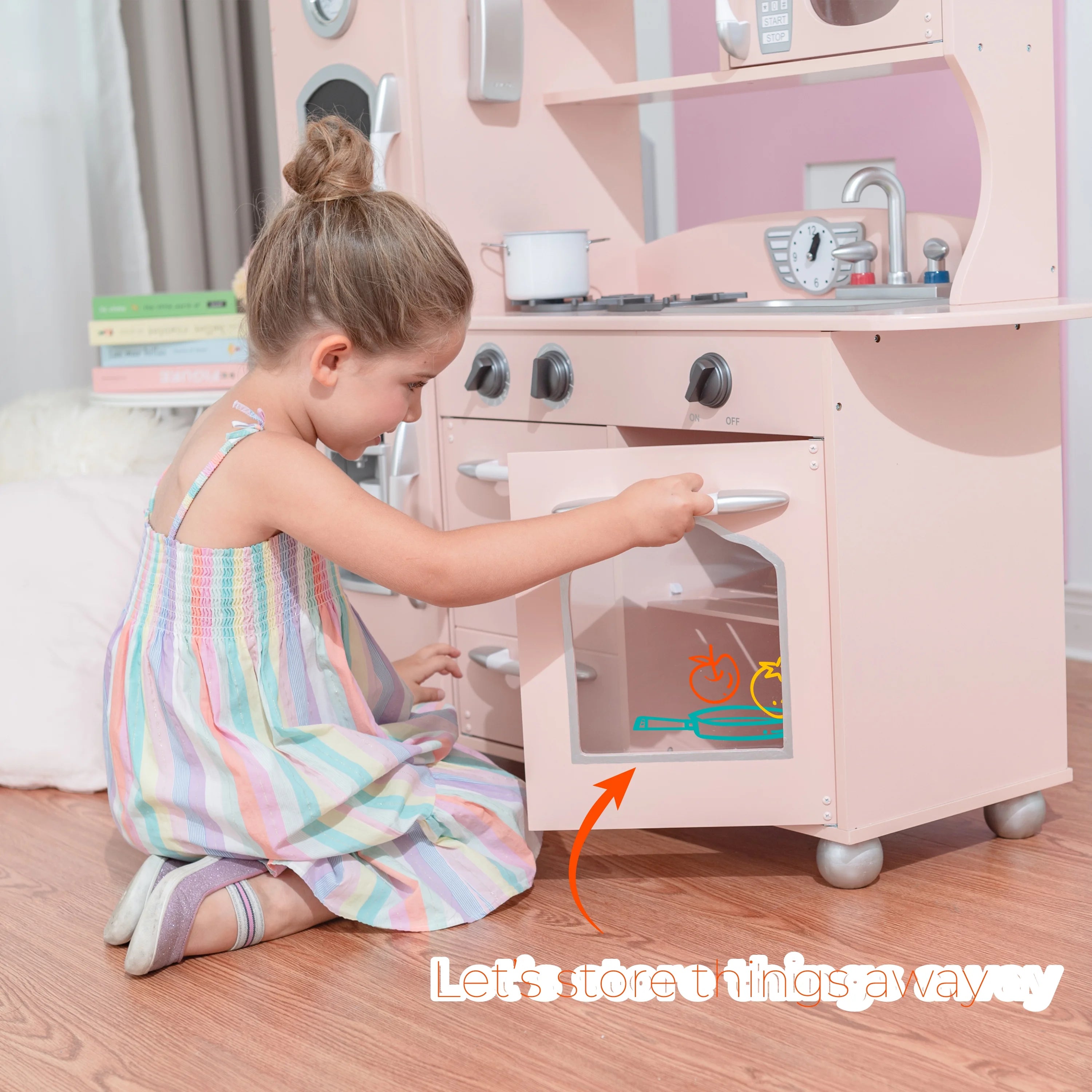 Cocinita de Juguete de Madera Retro Little Chef Westchester, Rosa