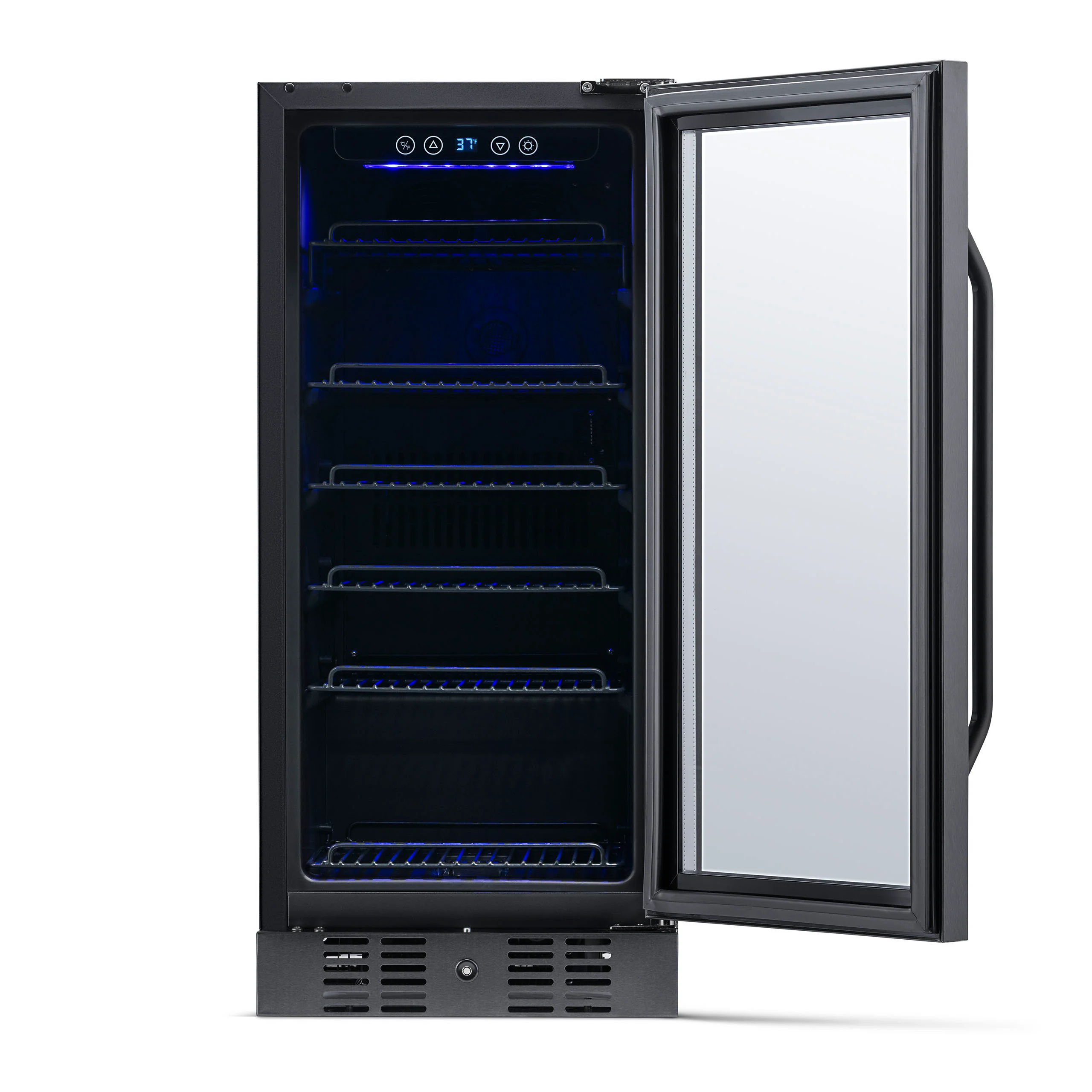 2025 Newair® Refrigerador Empotrable Negro para Bebidas – 96 Latas – 15 Pulgadas