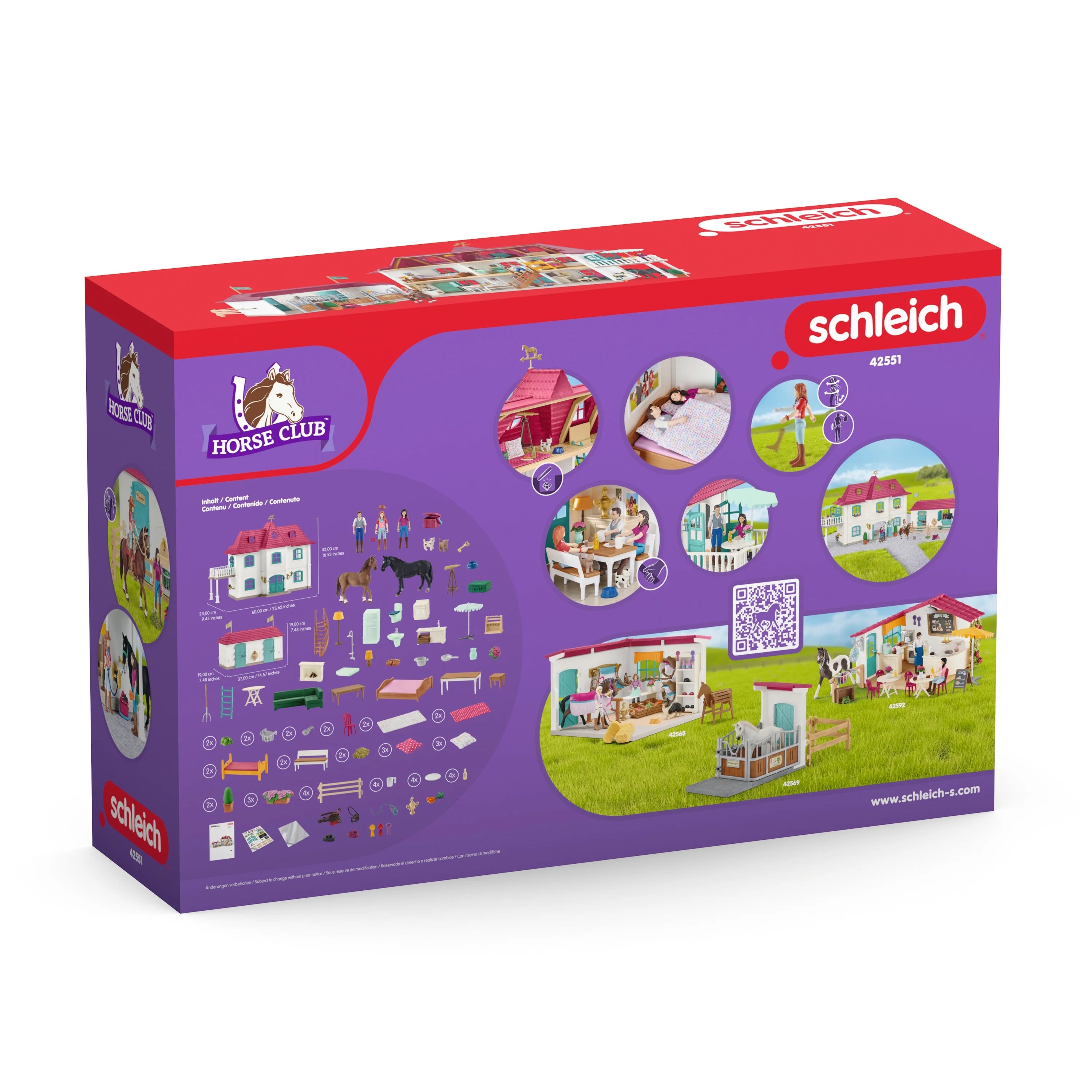 2025 Schleich – Horse Club: Casa de Campo y Establo junto al Lago con Accesorios, 192 Piezas