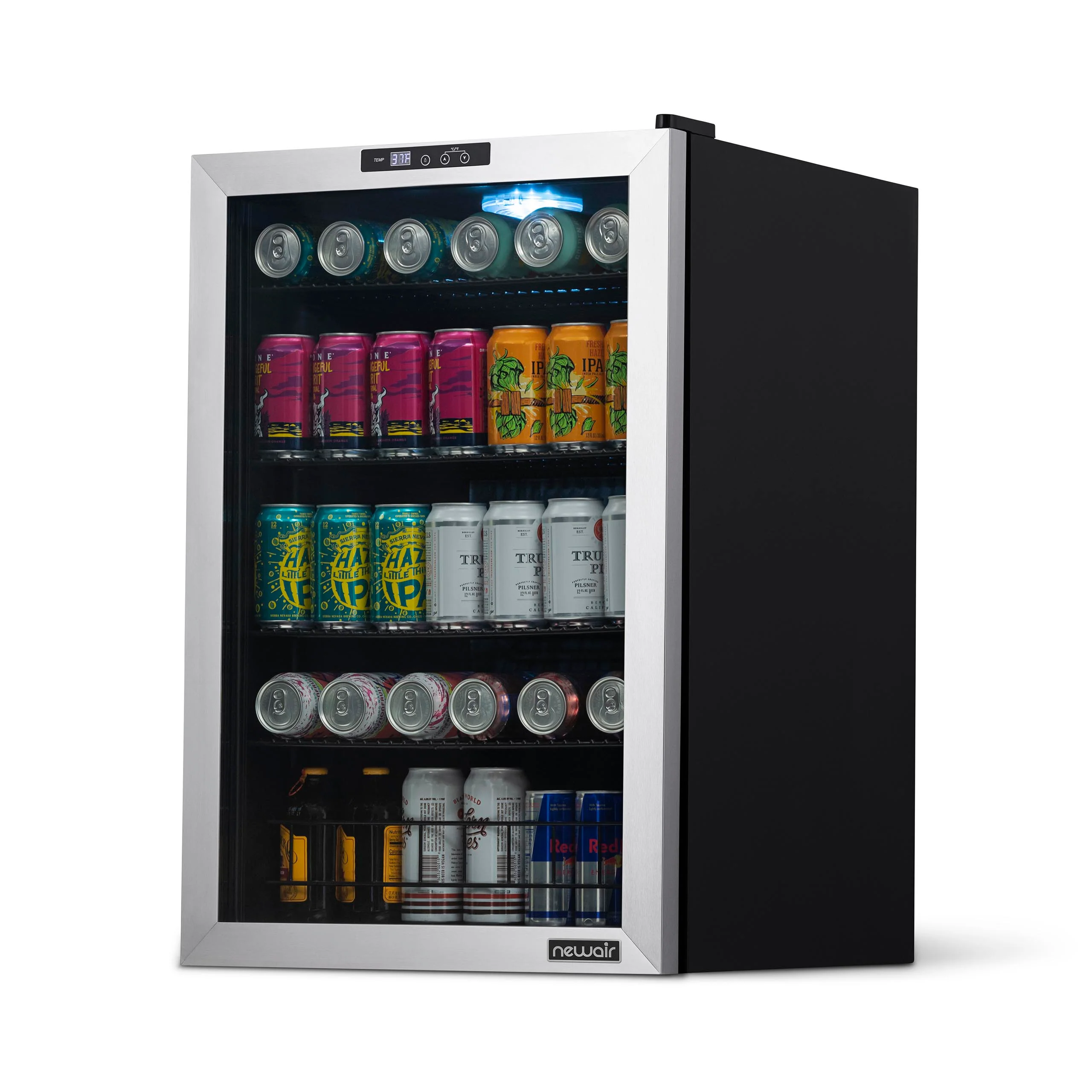 2025 Newair® Refrigerador de Bebidas Independiente en Acero Inoxidable – 160 Latas – 21,3