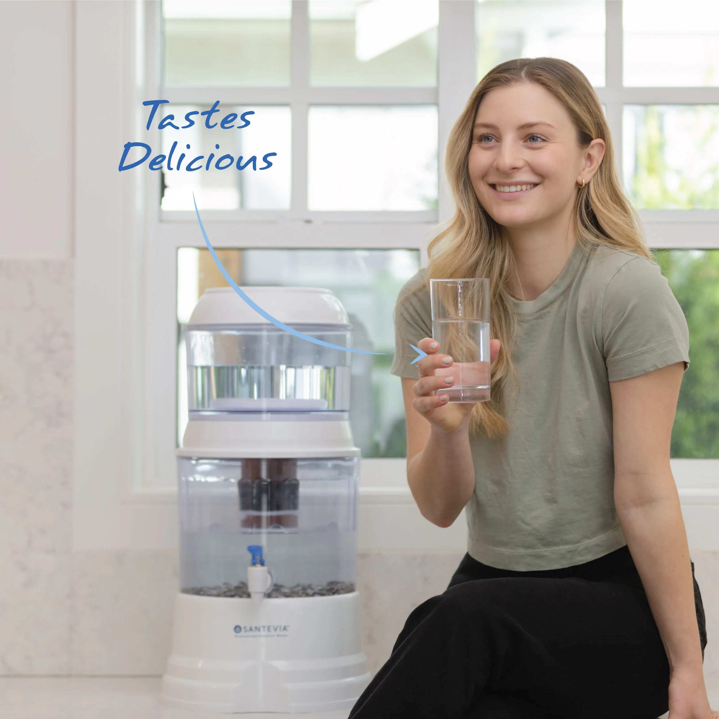 Sistema de Filtración de Agua Gravity – Filtro de 5 Etapas con Minerales Esenciales – Elimina el 99% de Contaminantes (Plomo, Fluoruro, Cloro) – Compatible con Enfriadores de Agua