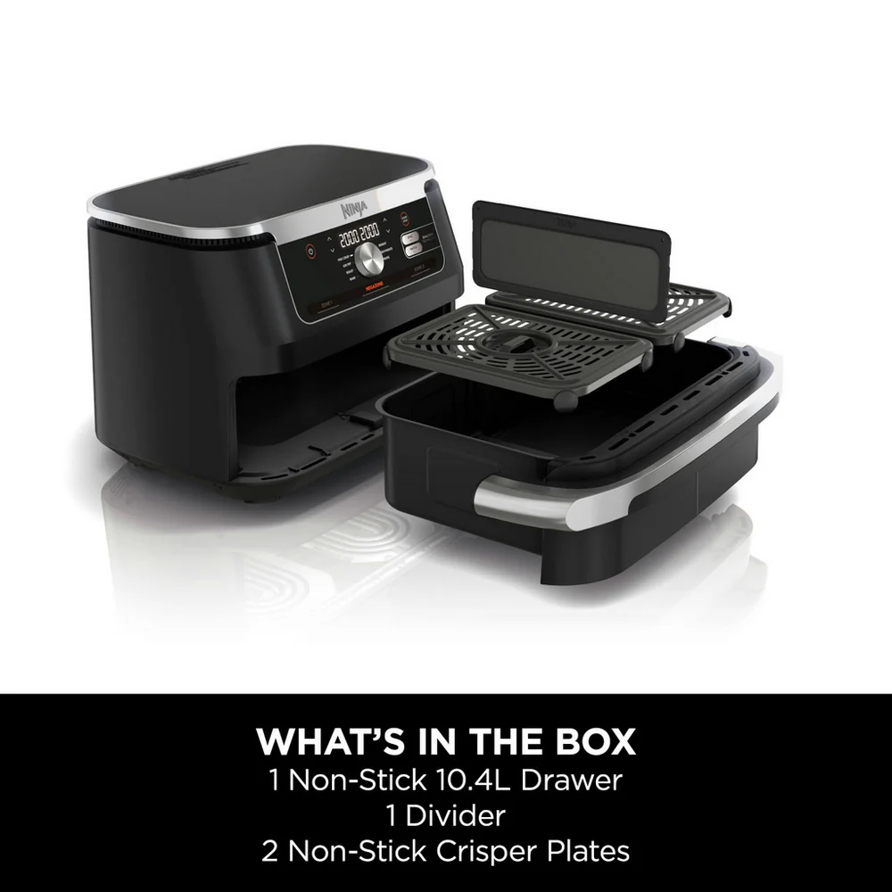 2025 Freidora de Aire Caliente Ninja Foodi FlexDrawer AF500UK 10,4L - Negro – Liquidación