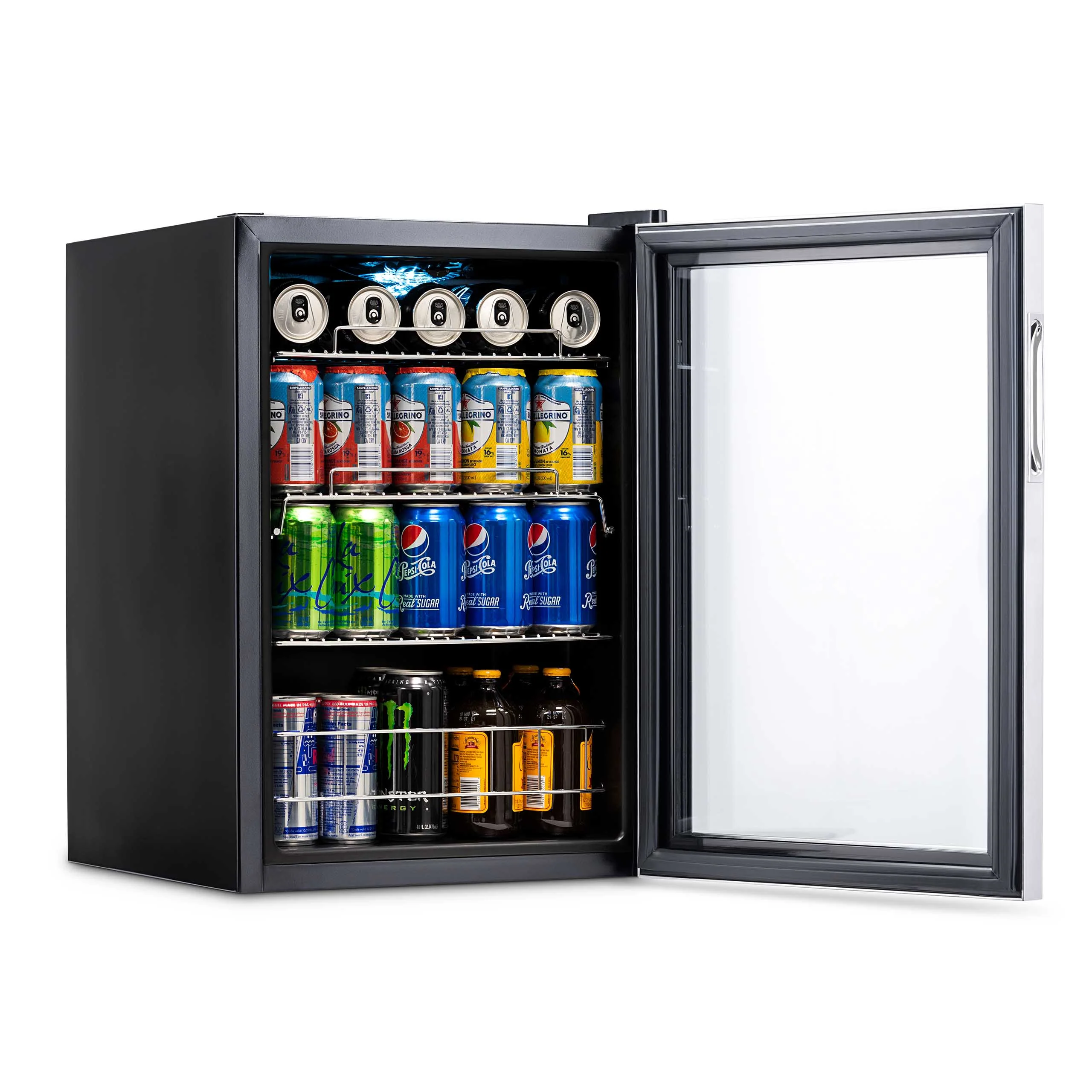 2025 Newair® Refrigerador de Bebidas Independiente de Acero Inoxidable – 90 Latas – 17”