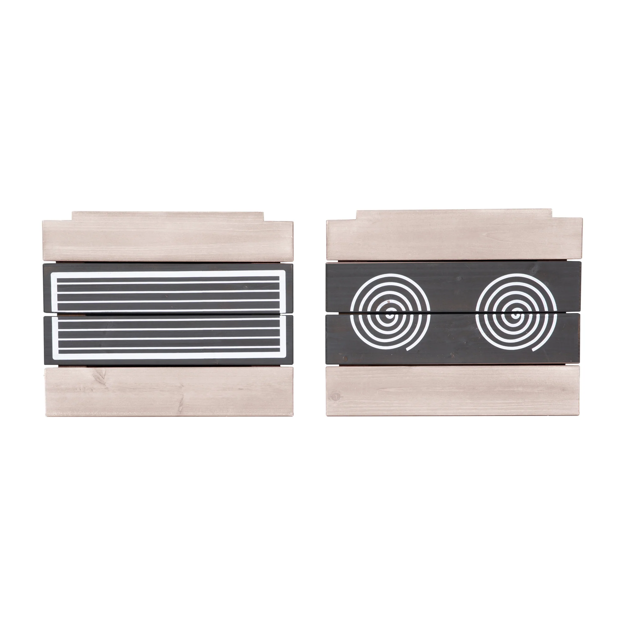 Cocina de juego y barro colgante – Madera certificada FSC – Acabado en gris grabado