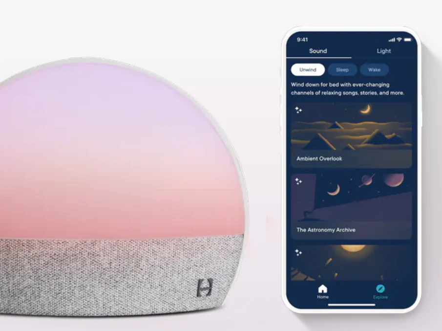 2025 Hatch Restore Máquina de Sonidos con Despertador de Luz Inteligente Simulación Amanecer