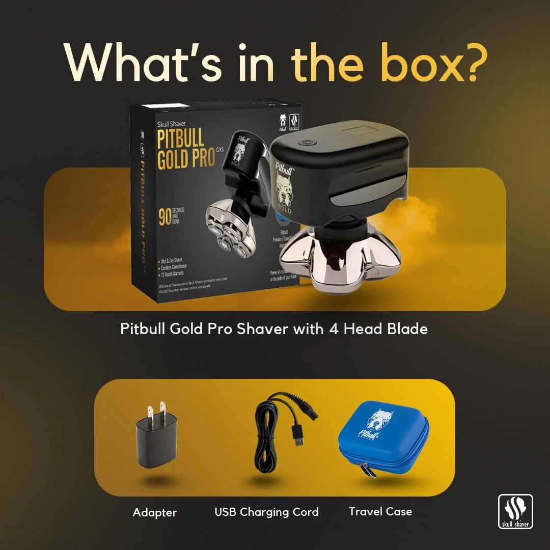 2025 Pitbull Gold PRO – Afeitadora eléctrica para cabeza y rostro