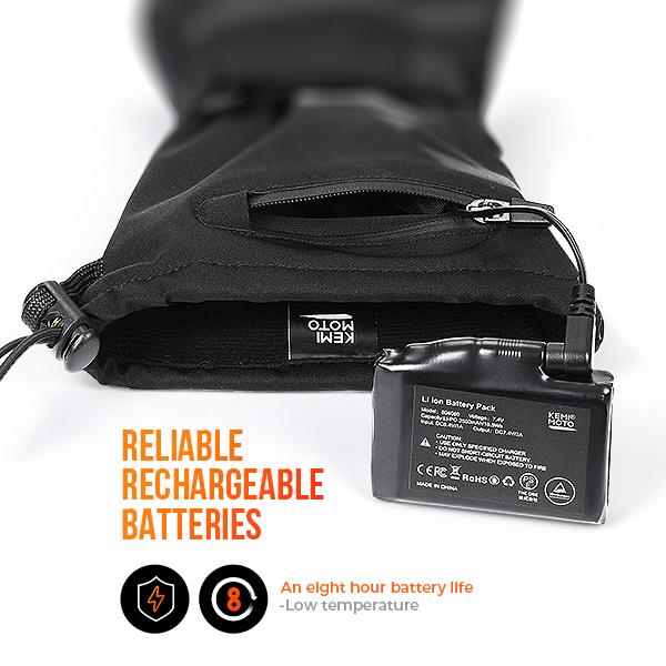 (Regalo Gratis) Guantes Calefaccionados Kemimoto para UTV, Motocicleta y Motonieve