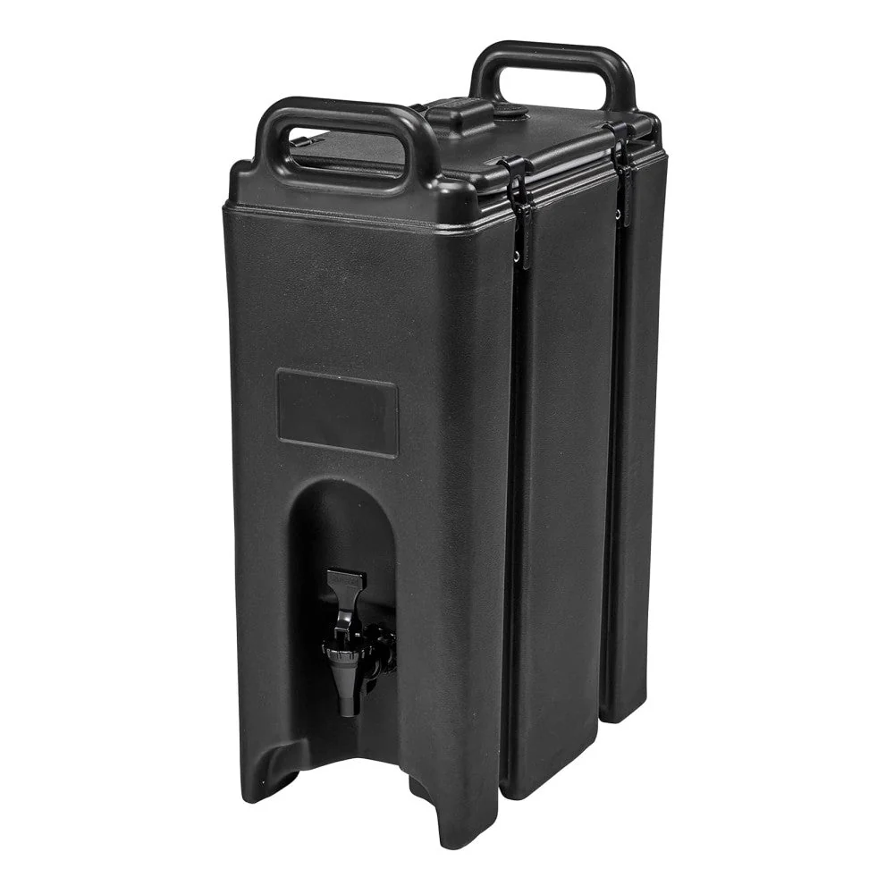 Dispensador de bebidas Camtainer de 5 galones, color negro