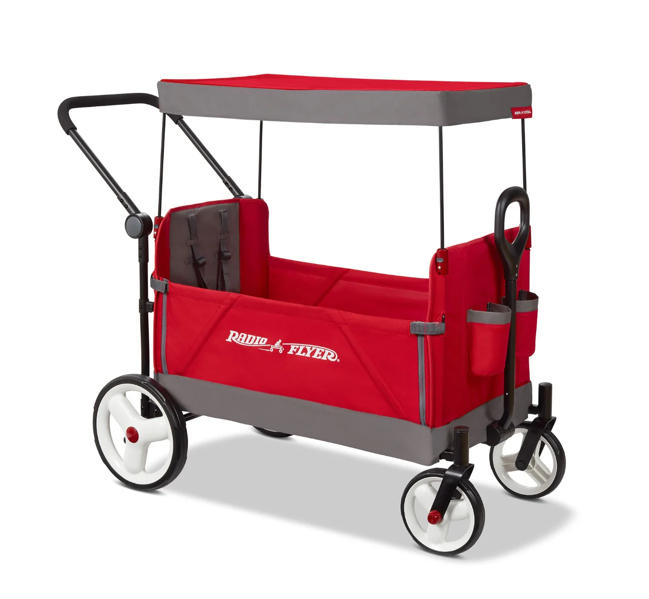 2025 Convertible Stroll 'N Wagon – Dirección Versátil, Plegado Fácil, Seguridad y Comodidad para Toda la Familia