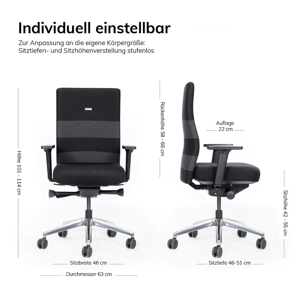 2025 Silla de Oficina Ergonómica Agilis AG10 EL SALVADOR DE ESPALDA con Bandas de Colores – Configurable