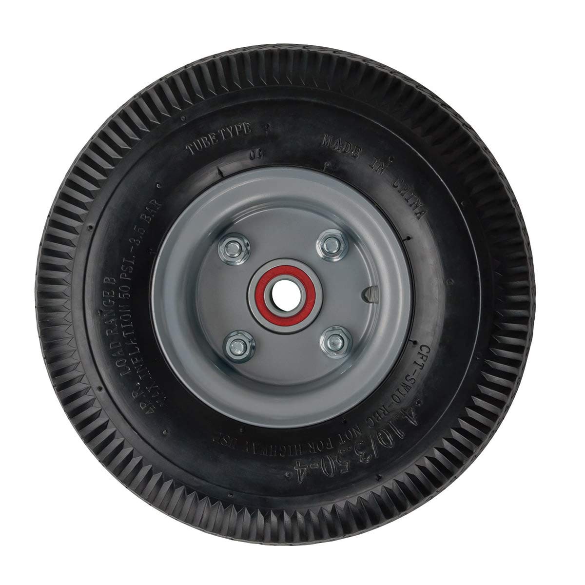 Magline HMK15AUA4 Carretilla de Mano de Aluminio, Asa Vertical en Bucle, Ruedas Neumáticas, Capacidad de 500 lbs