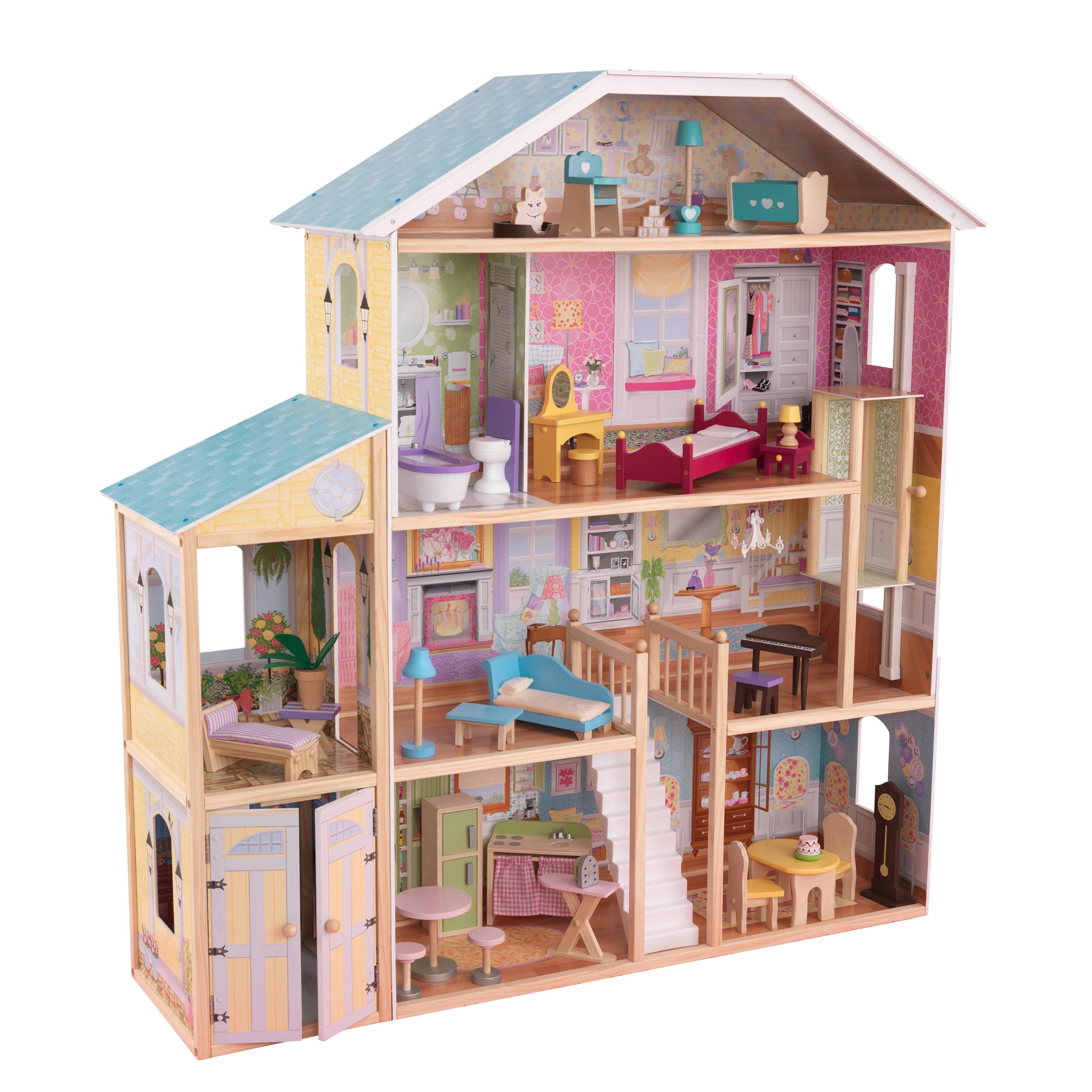Casa de Muñecas de Madera KidKraft Majestic Mansion con 34 Accesorios