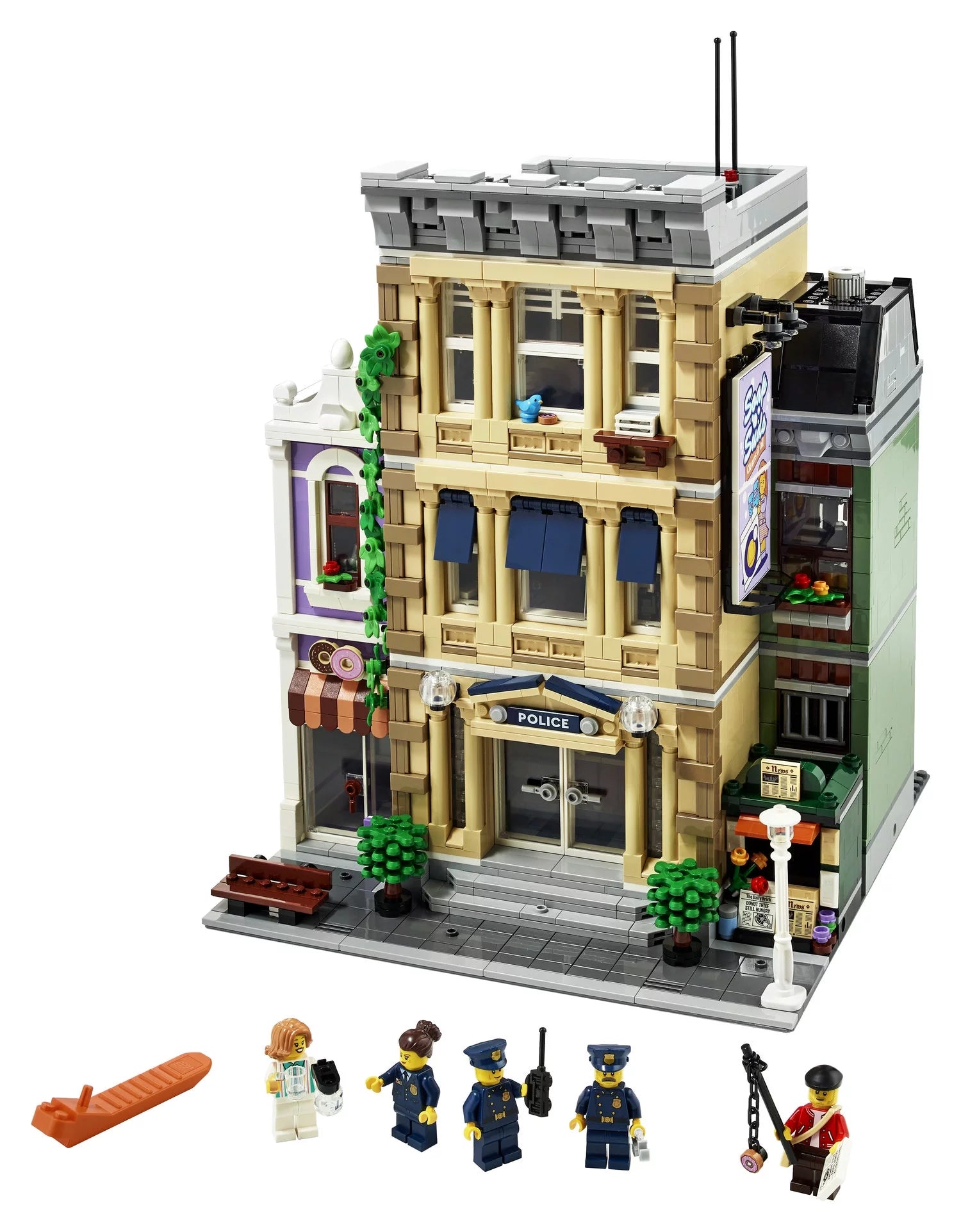 LEGO Icons Estación de Policía 10278 – Gran Set de Construcción, Kits Coleccionables para Adultos, Colección Edificios Modulares