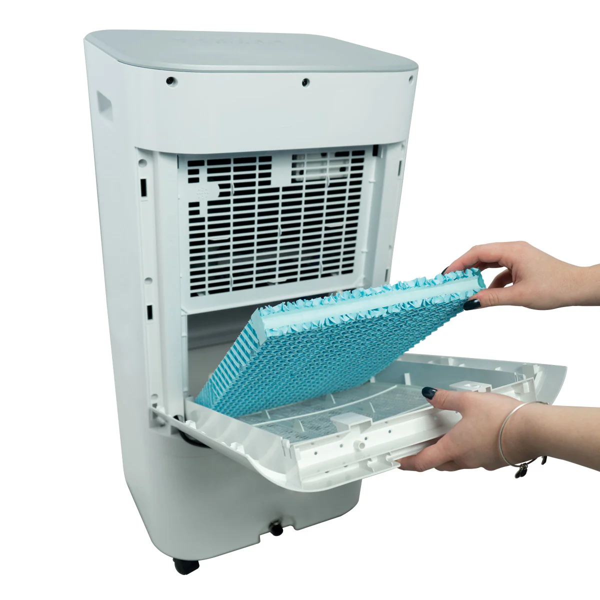 Enfriador Evaporativo de 4,75 Galones con Control Remoto y Pack de Hielo Refrescante, Flujo de Aire de 240 CFM