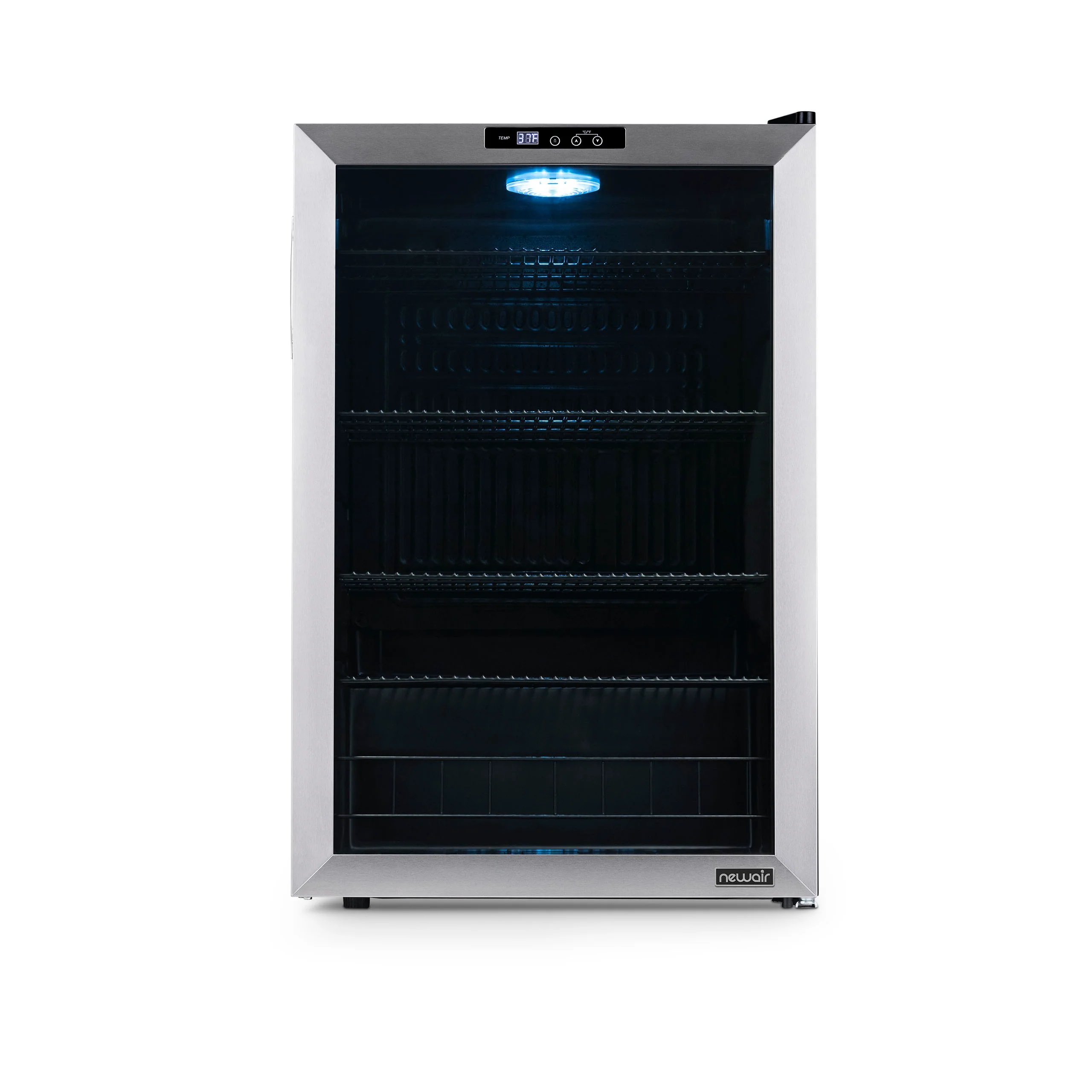 2025 Newair® Refrigerador de Bebidas Independiente en Acero Inoxidable – 160 Latas – 21,3