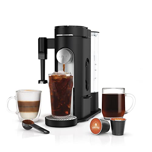 2025 Ninja PB051 Cafetera de Una Sola Taza Compatible con Cápsulas y Café Molido