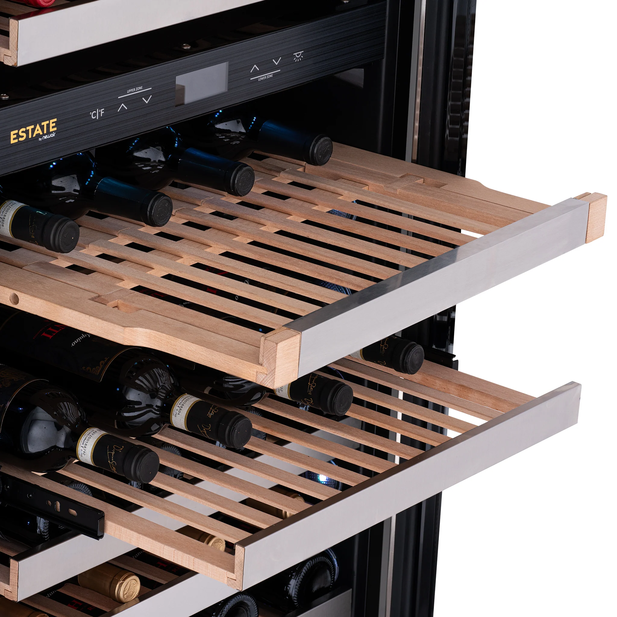 2025 Refrigerador de Vinos Independiente Newair ESTATE – Acero Inoxidable (160 botellas)