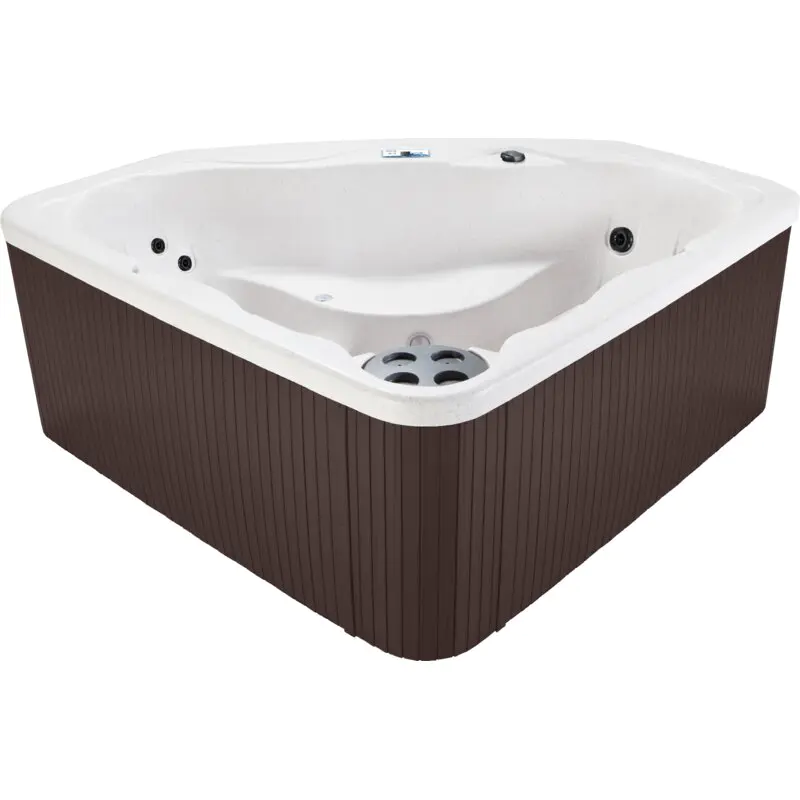 Lifesmart Spas – Spa Plug and Play 110 Voltios, 3 personas, 17 chorros con ozonizador – Color Espresso