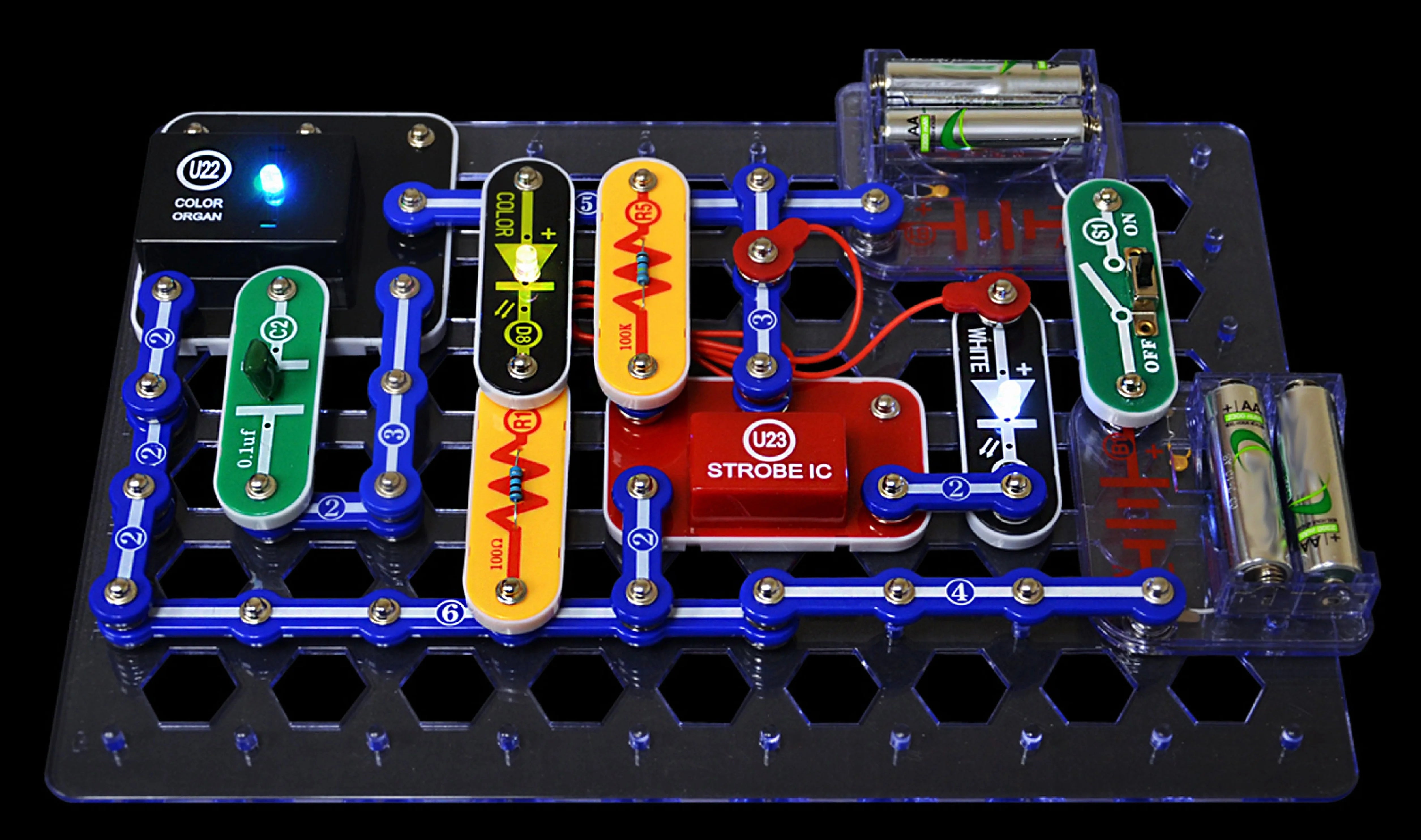 Snap Circuits® Light SCL175 | Kit de Exploración Electrónica | Más de 175 Proyectos | Juguete Educativo STEM para Niños de 8 Años en Adelante