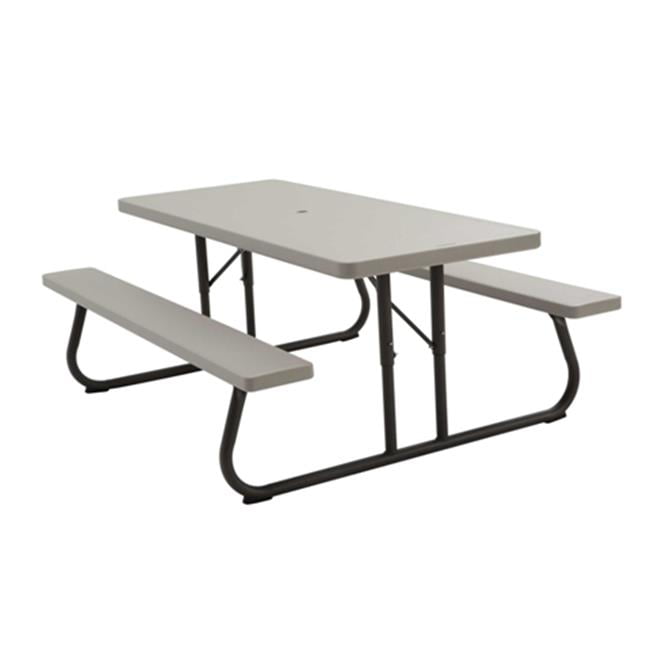 Lifetime Mesa de Picnic Plegable de 6 Pies, Color Yeso (Putty), 22119