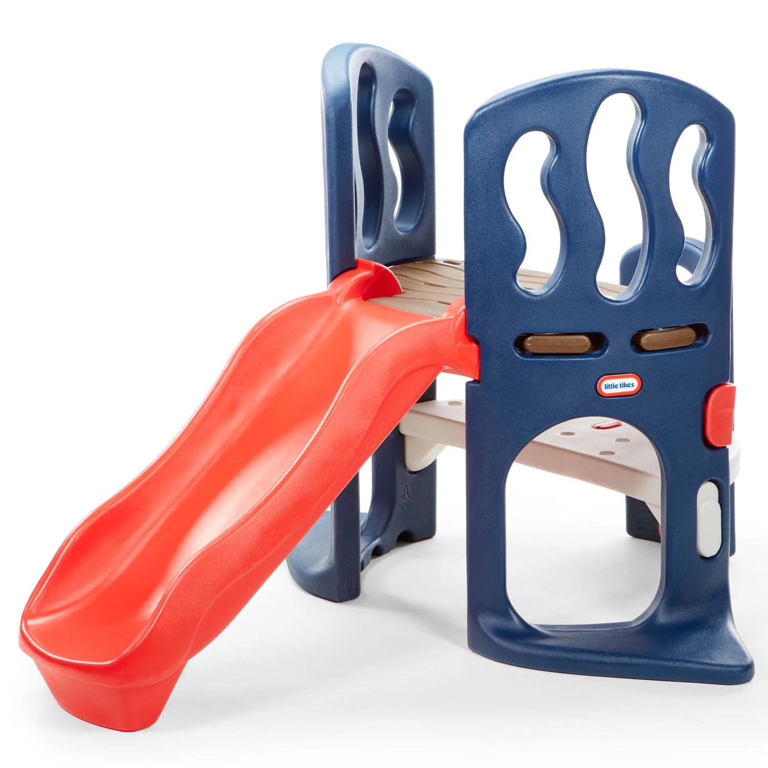 Little Tikes Hide & Slide Climber, Azul y Rojo - Juguete para trepar y tobogán para niños de 2 a 6 años
