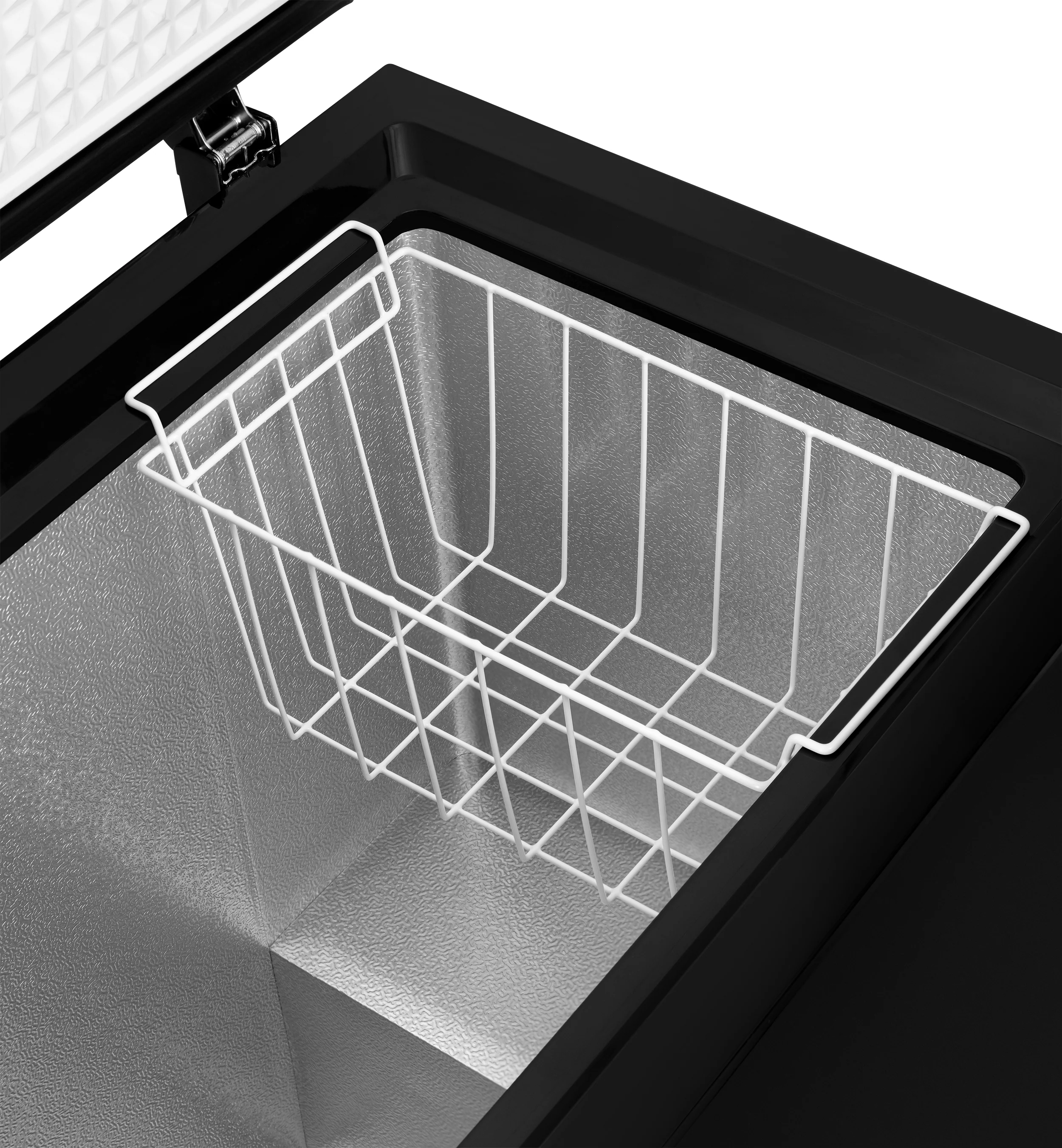 2025 Congelador tipo baúl compacto Newair®, 6.7 pies cúbicos – Negro