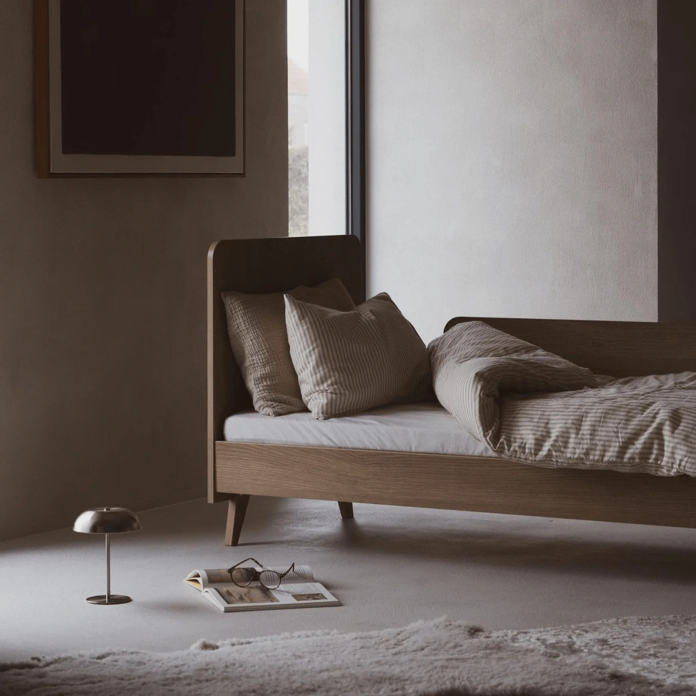 2025 Cuna Loft – Honey Ash 140x70 cm (conversión posible a cama infantil 140x70 cm)