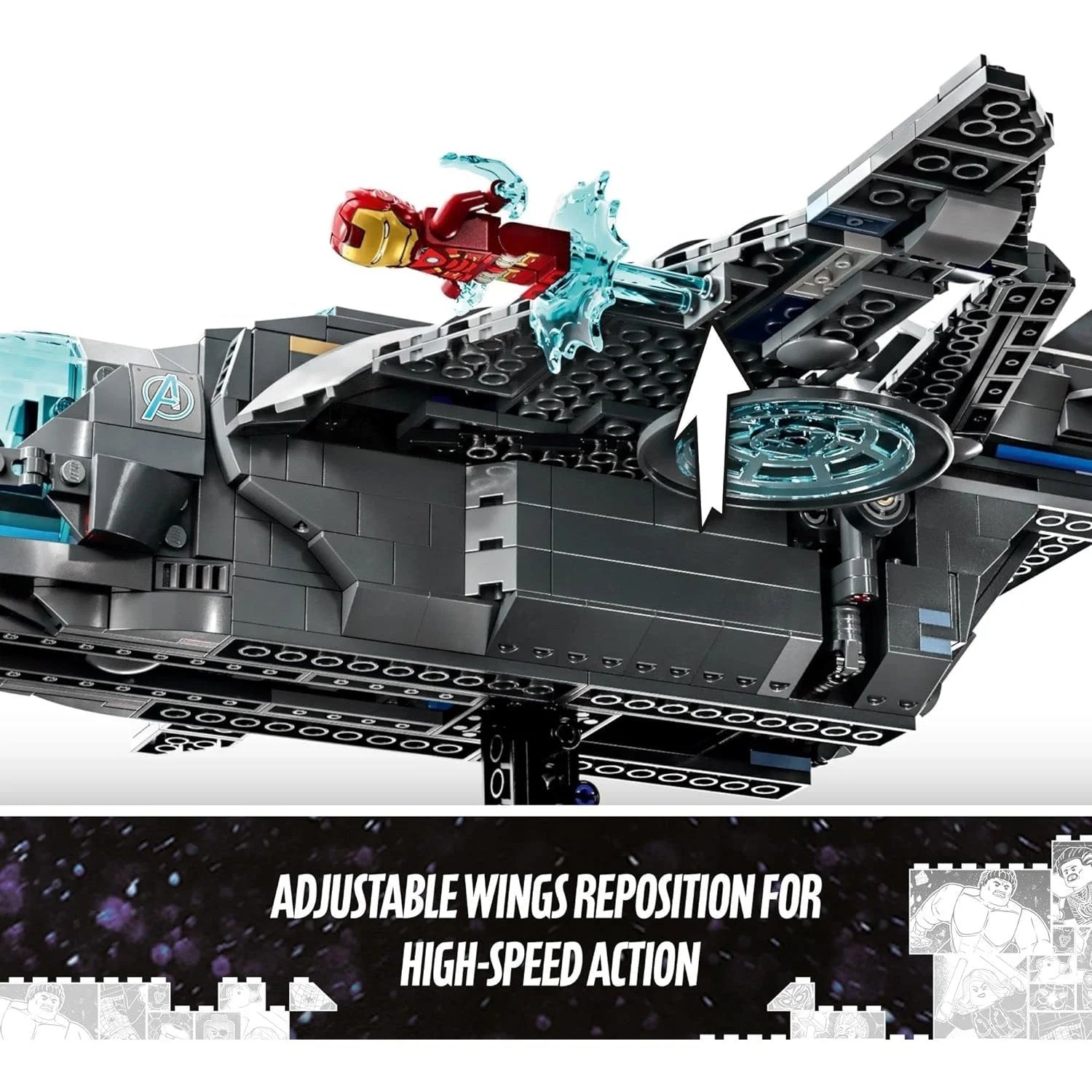 Lego Marvel Los Vengadores Quinjet 76248