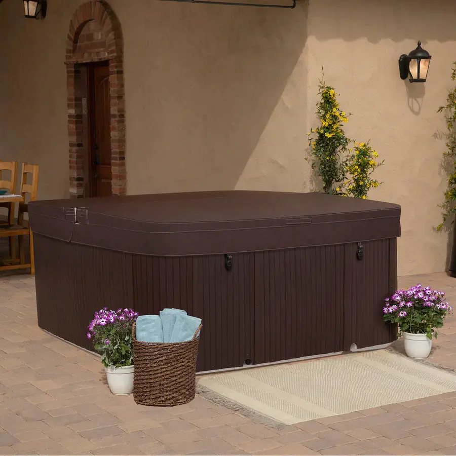 Lifesmart Spas LS700DX Spa de 230 Voltios para 7 Personas con 90 Chorros, Cuadrado, con Ozono