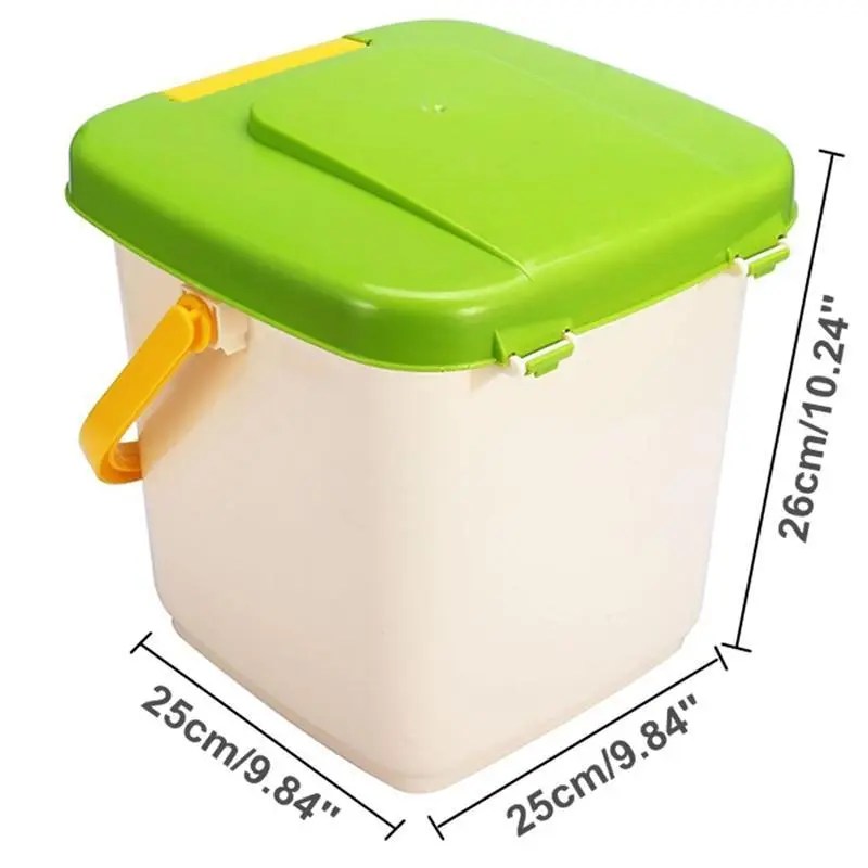 Tumbler de Compostaje Plástico de Gran Capacidad para Encimera de Cocina 12L