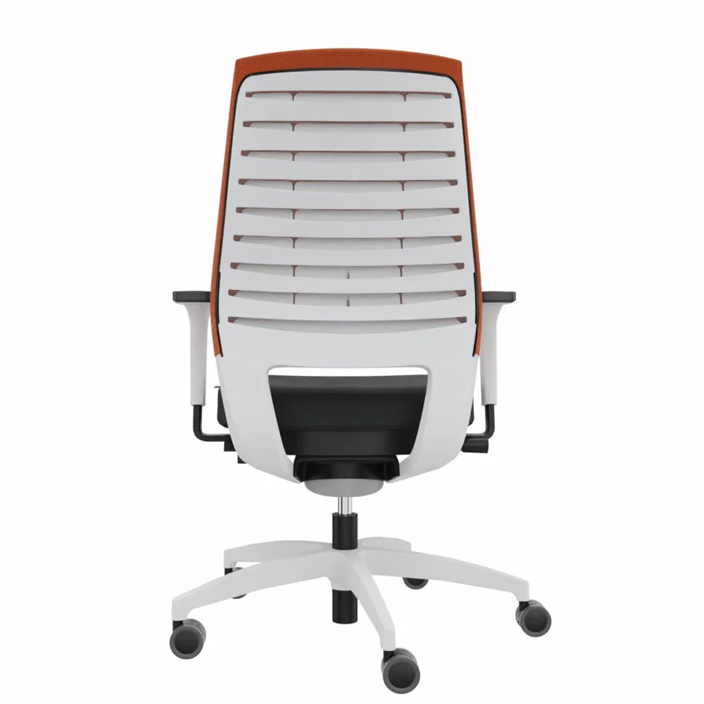 2025 Silla de Oficina Ergonómica Dauphin X-CODE XC 5380 – BLANCA – Respaldo de Color