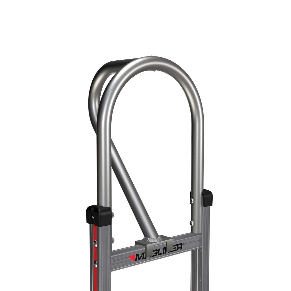 Magline HMK15AUA4 Carretilla de Mano de Aluminio, Asa Vertical en Bucle, Ruedas Neumáticas, Capacidad de 500 lbs