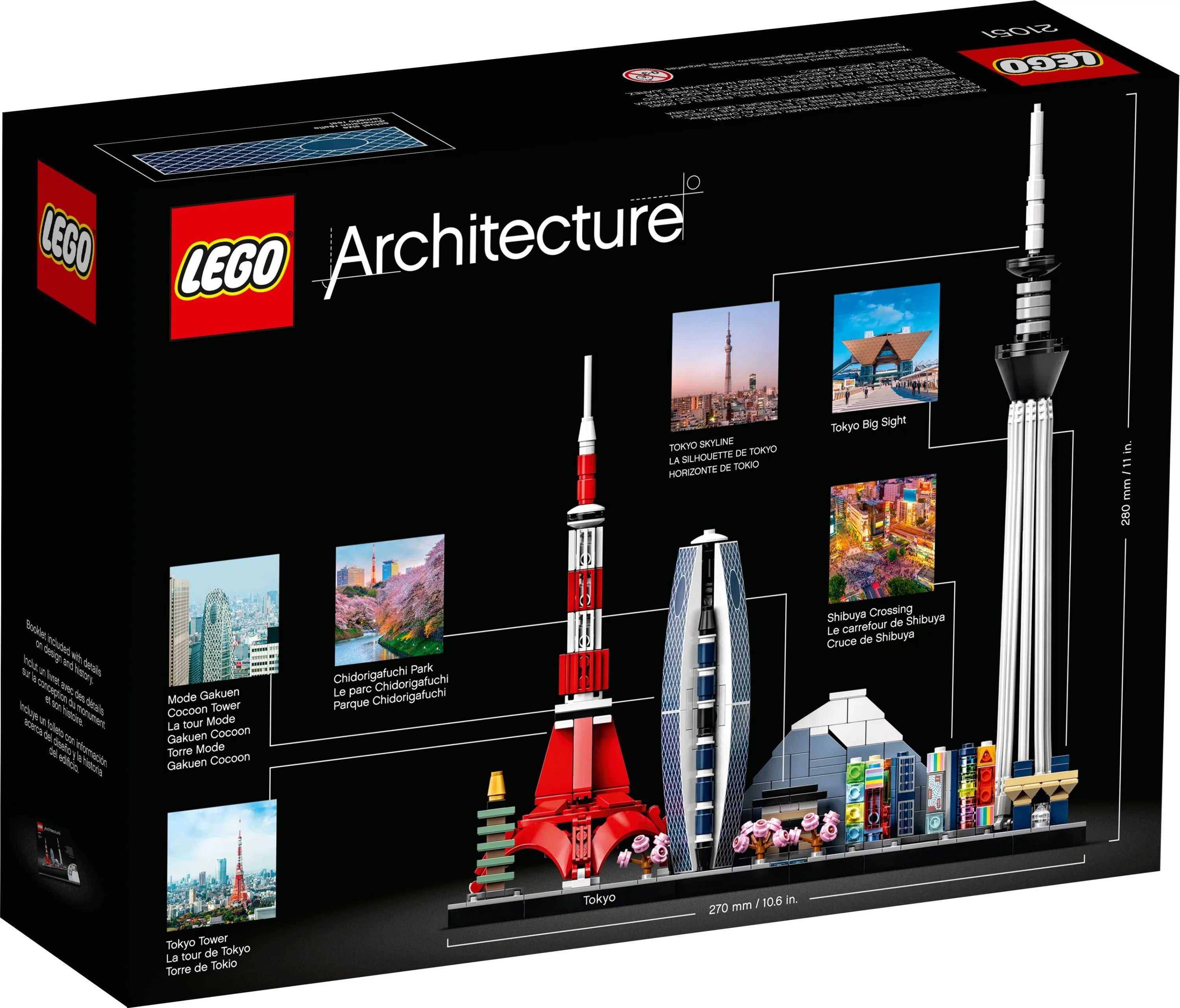 Set de Construcción LEGO Architecture Skylines Tokio 21051 para Adultos (547 Piezas)