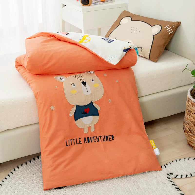 Kit de Bordado con Apliques de Algodón para Bebé Osito