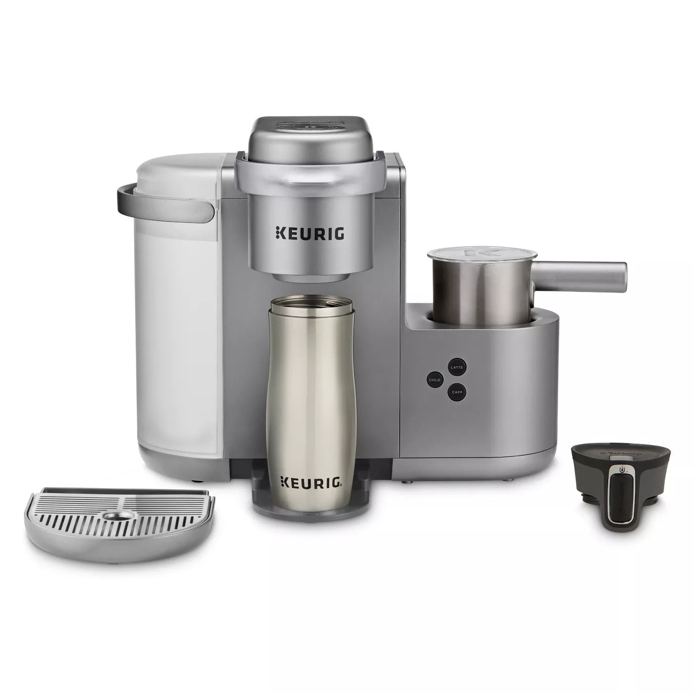 Keurig K-Cafe Edición Especial Cafetera de Una Taza K-Cup para Café, Latte y Cappuccino – Níquel