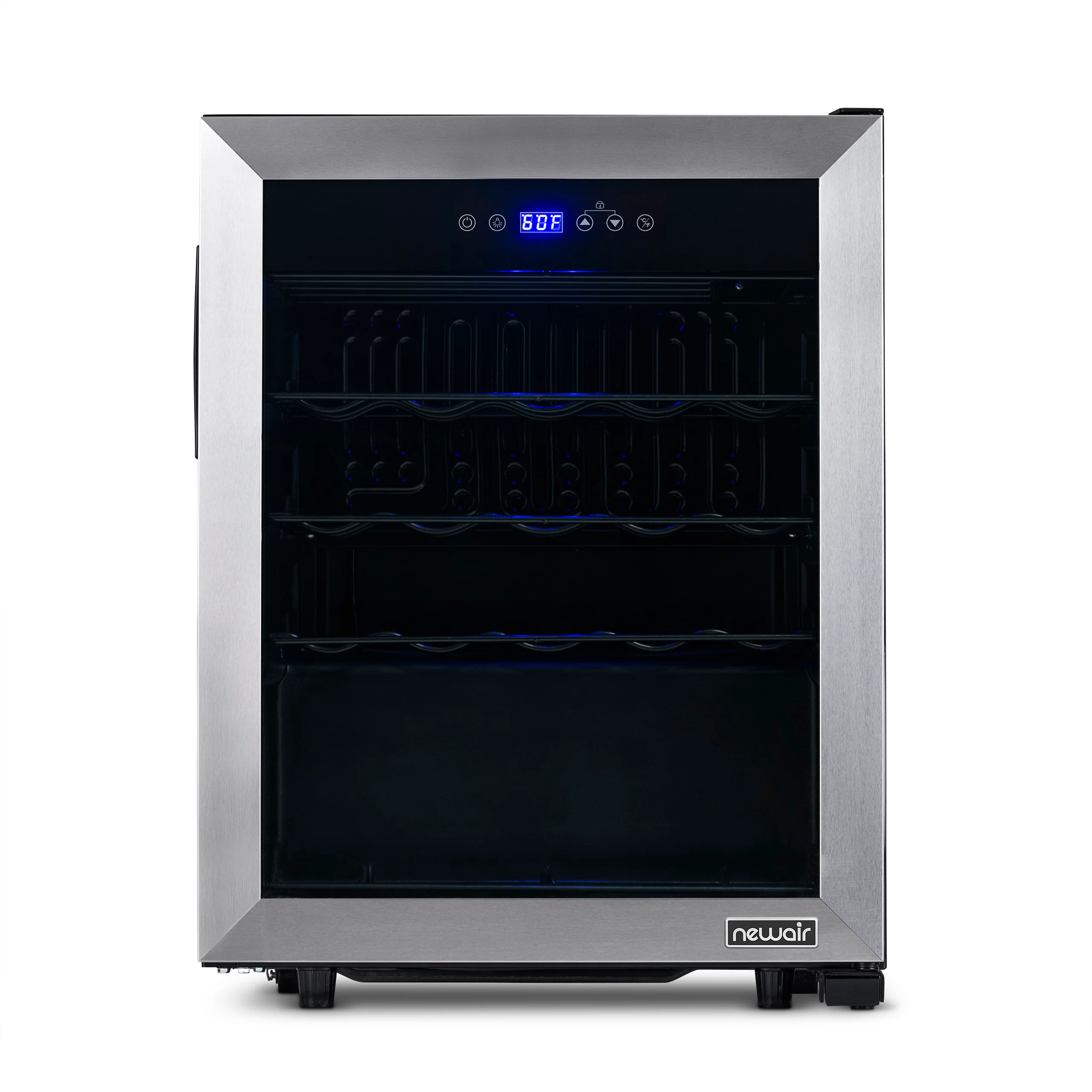 2025 Refrigerador de Vinos Independiente Newair® de Acero Inoxidable – 23 Botellas – 18,9